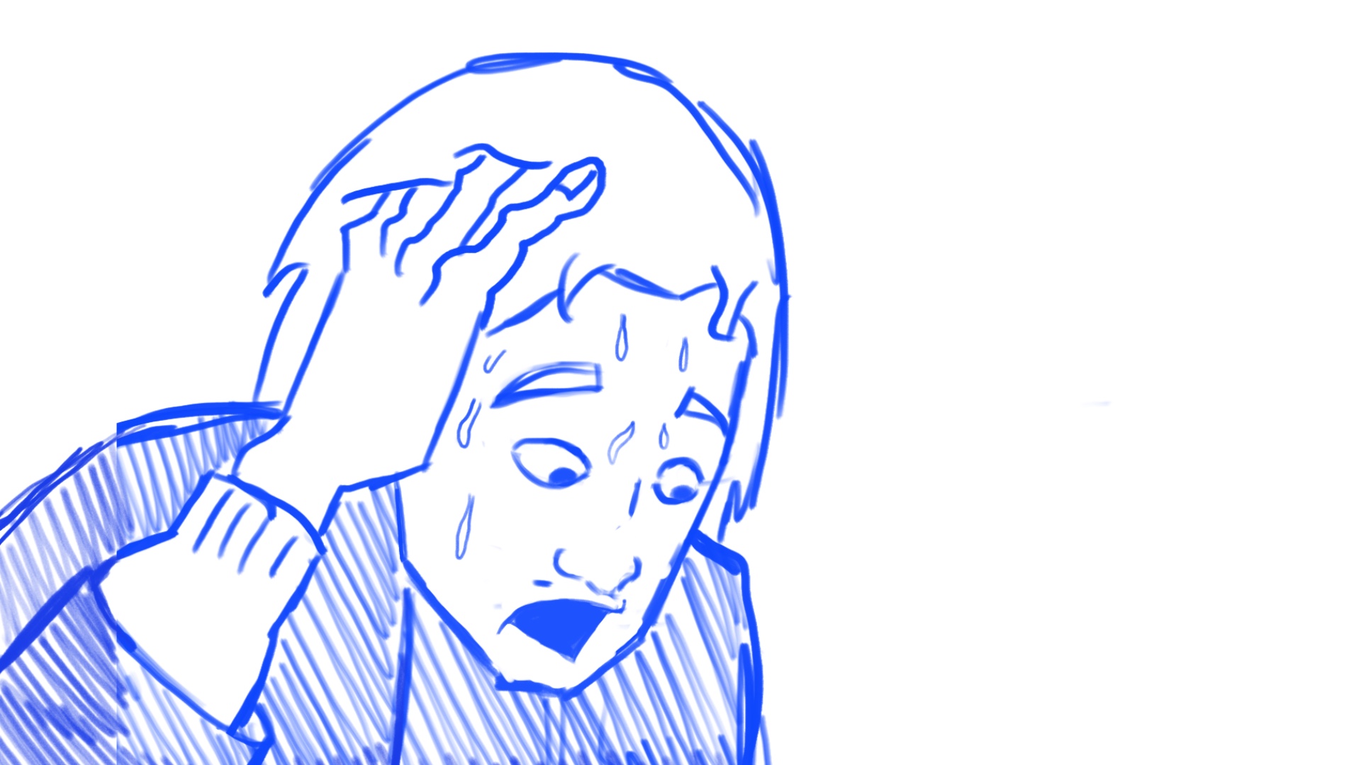 Theo Wright, Selected Storyboard Panel, 3.6x6.4, 2024.