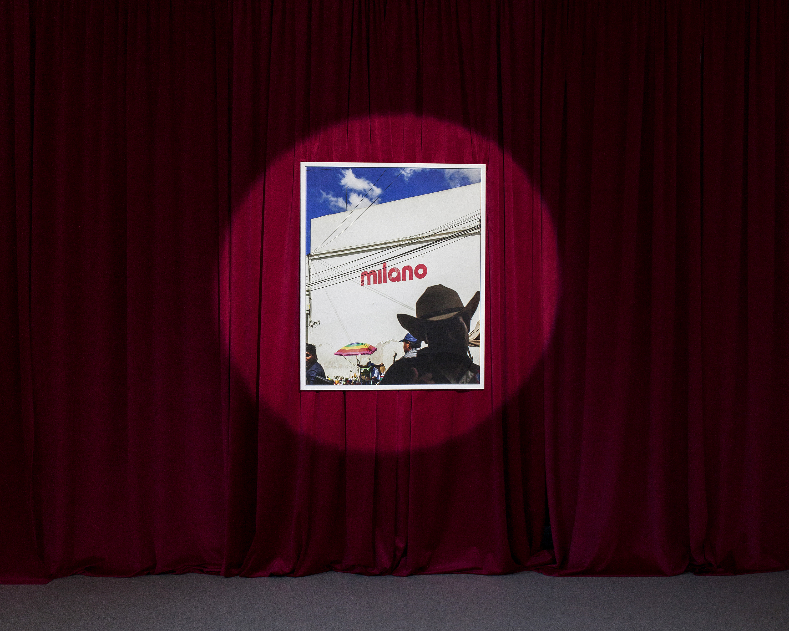 Milano, Mexico - Inket Print in White Frame 100x80x5cm, Installation View @ Viasaterna, Milano