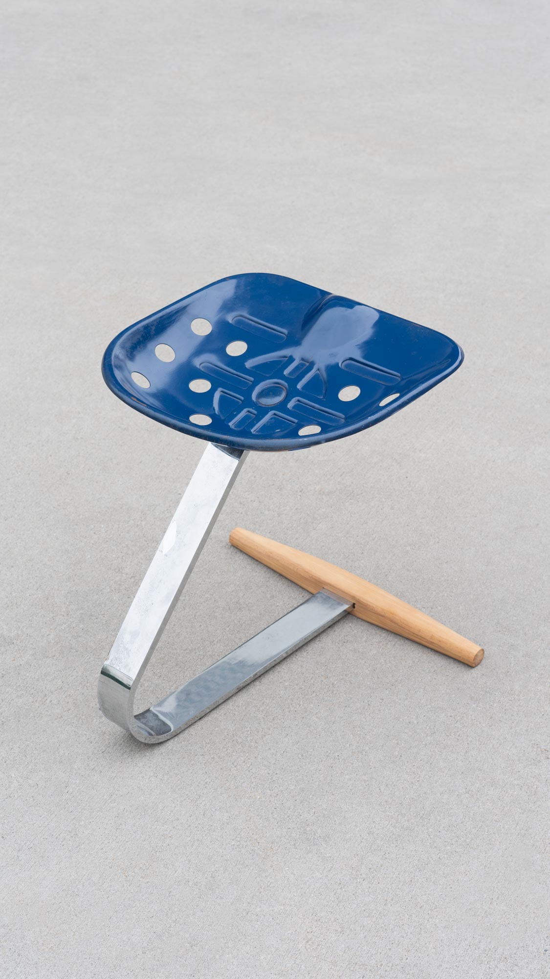 blue mezzadro stool for sale Castiglioni zanotta sweeterfat prophouse rental furniture house nyc