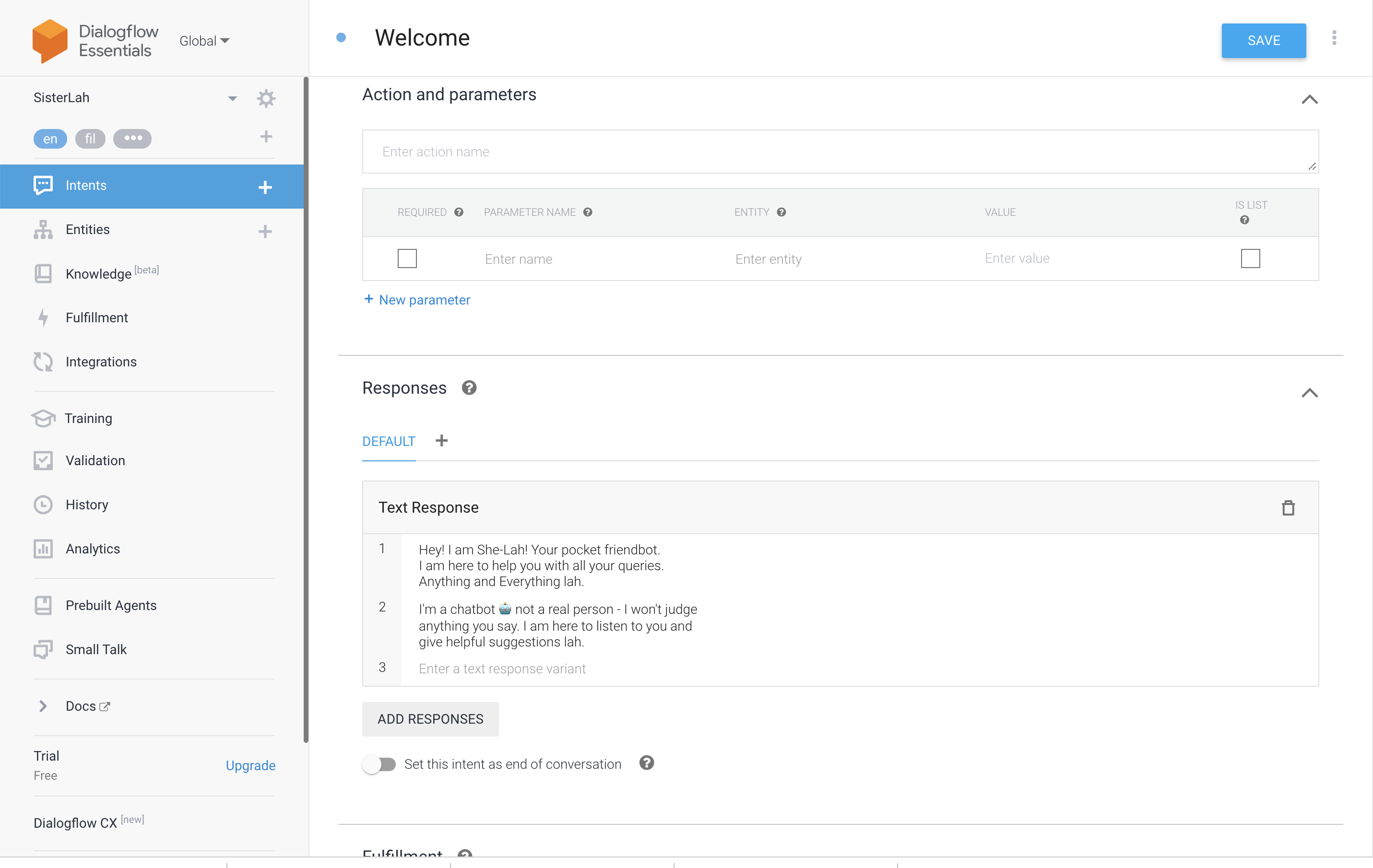 Prototyping Chatbots with GoogleDiaglogFlow and GPT-3