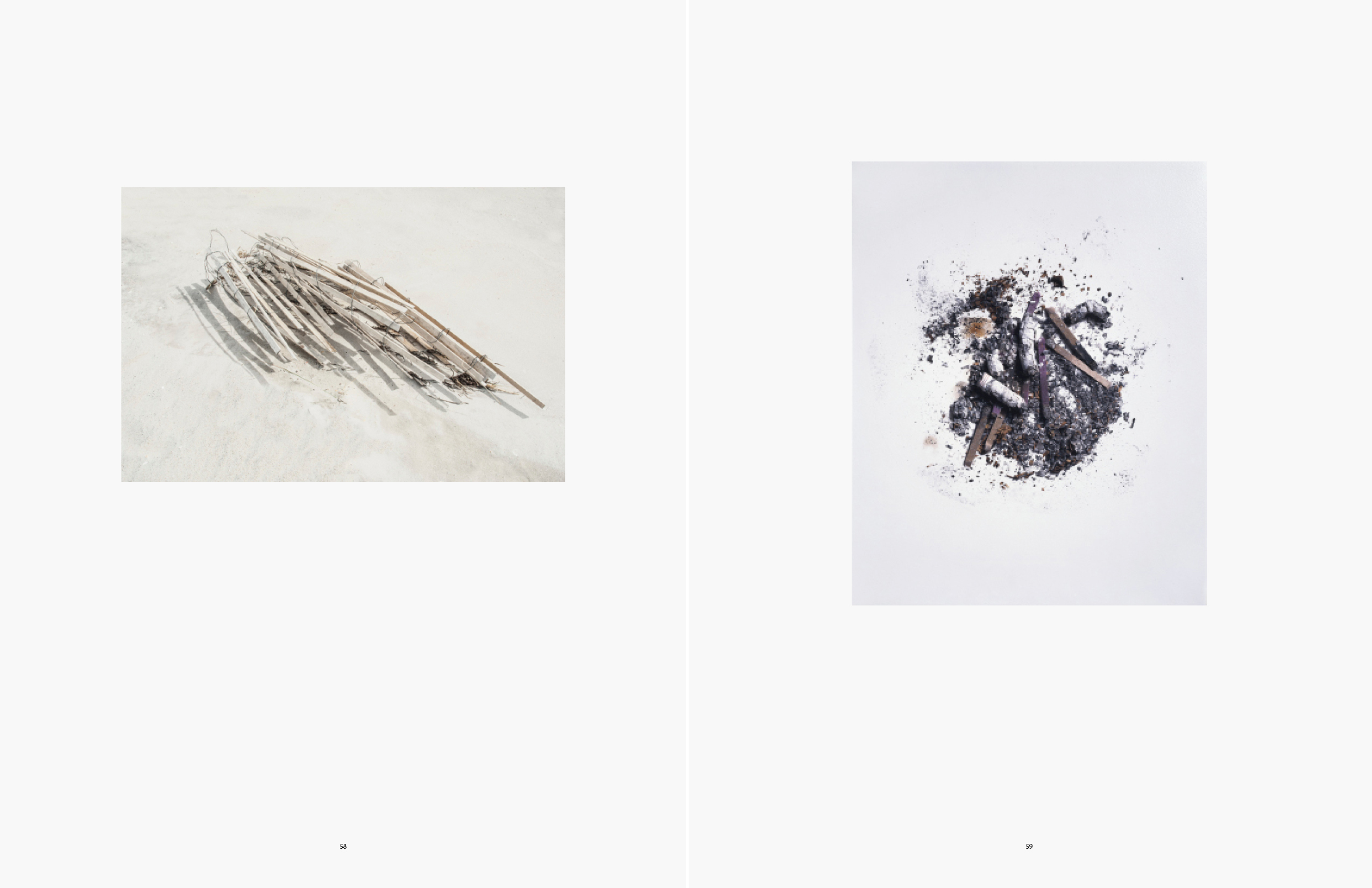 Beach; Cigarette Butts after smoking