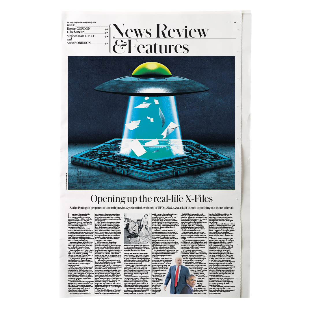 Pentagon unearths UFO evidence - 22 May 2021