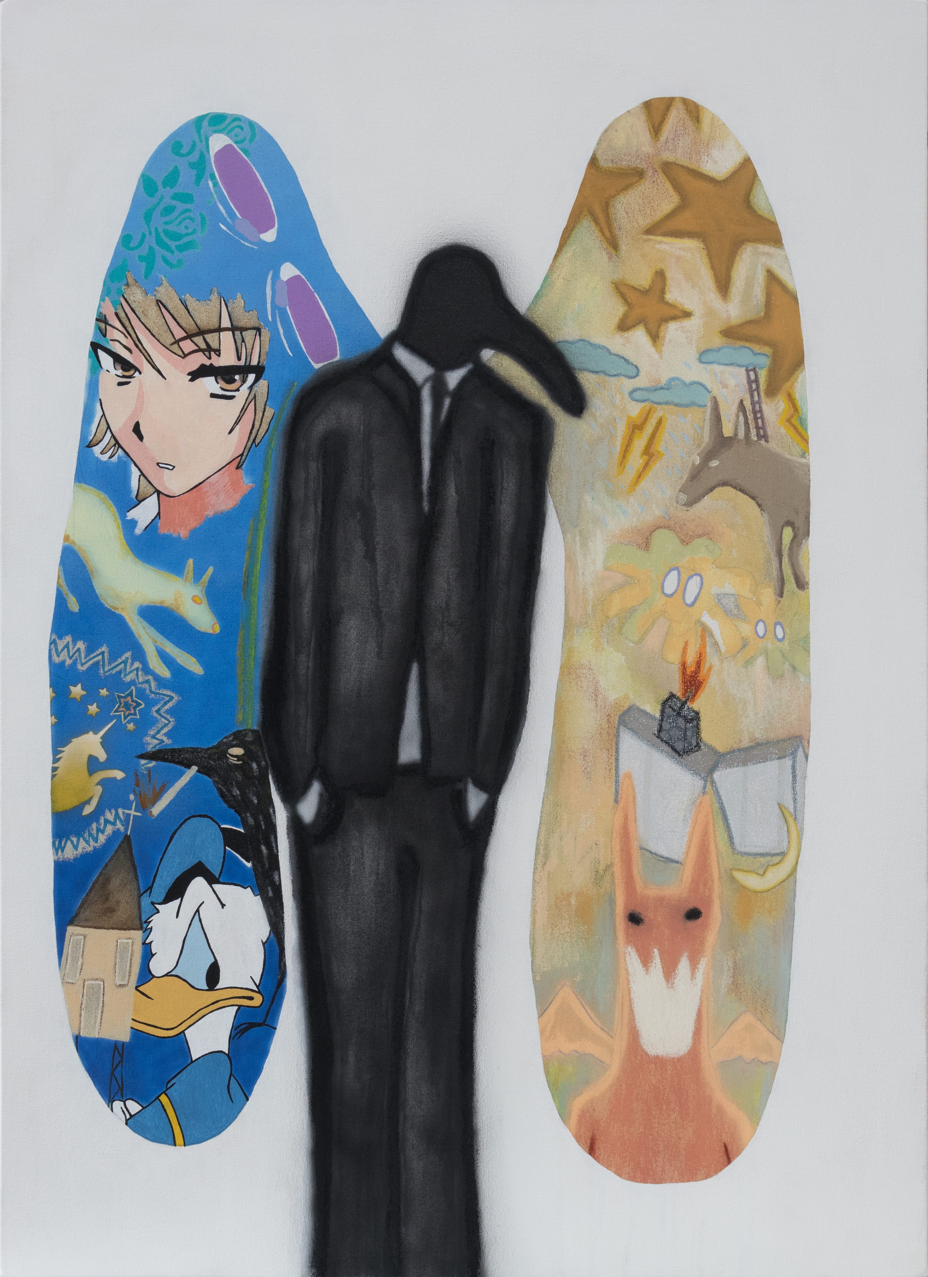 Angel No 1 // Mixed Media on Canvas // 60x82cm // 2022