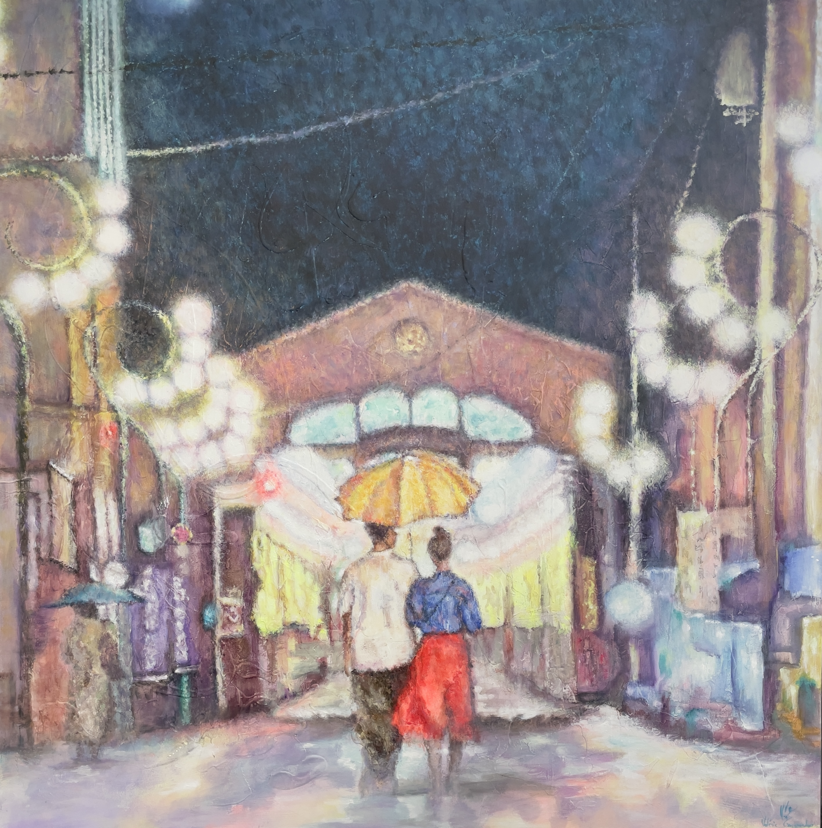 Comme deux aimants - 100X100