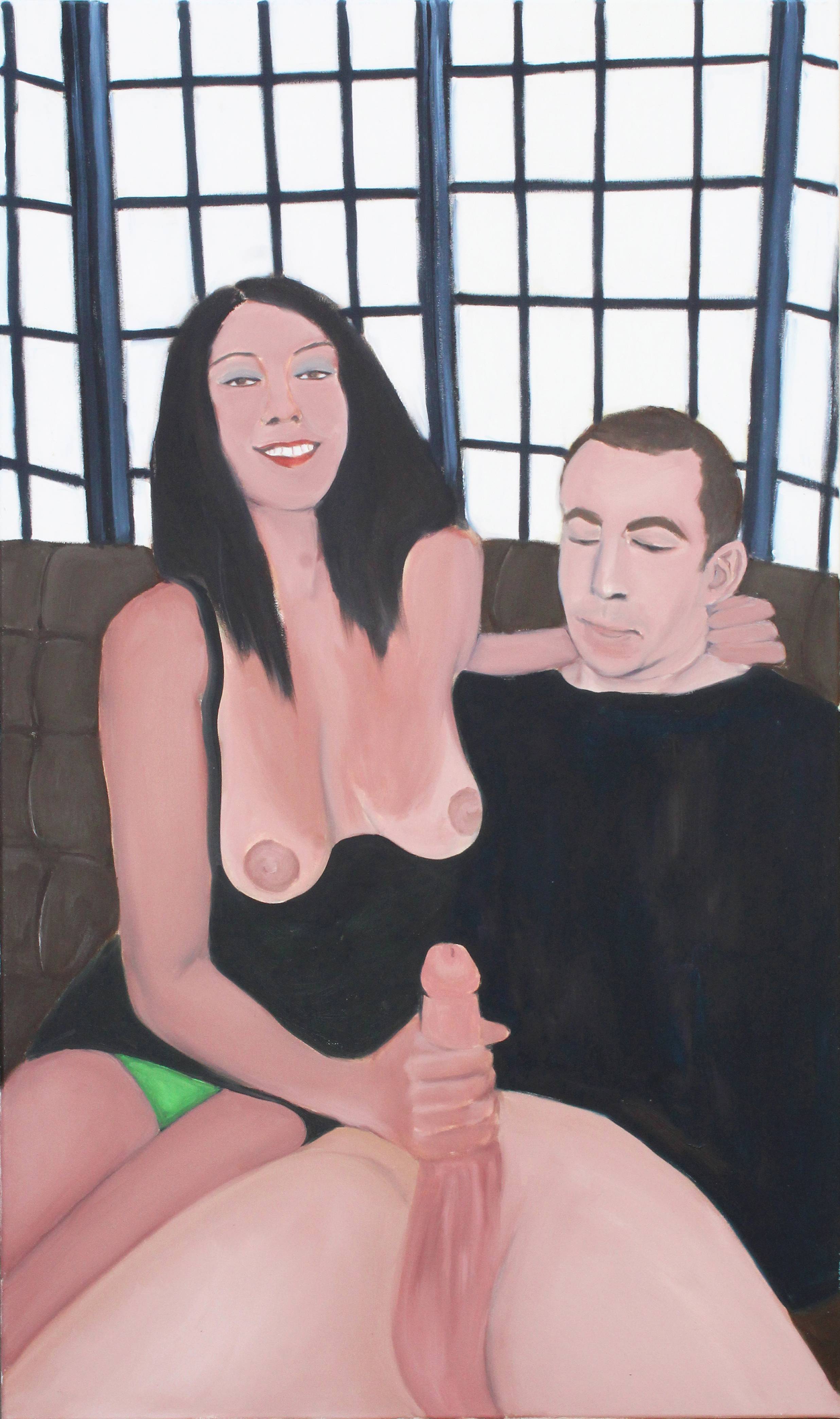 You should smile more often, Oil on canvas, 75x130 cm, 2020