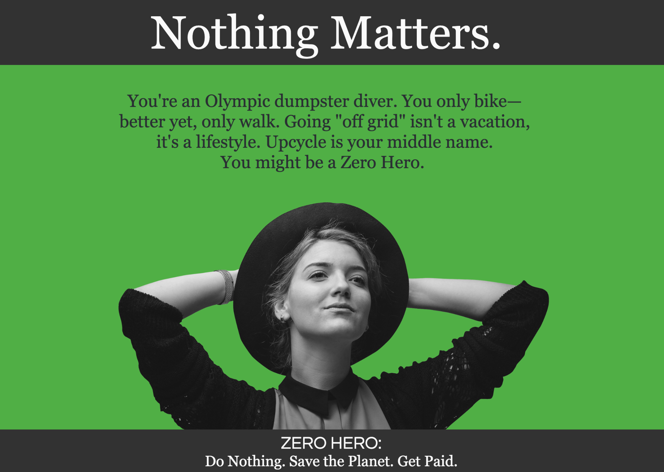 "Zero Hero" (world-building as research)