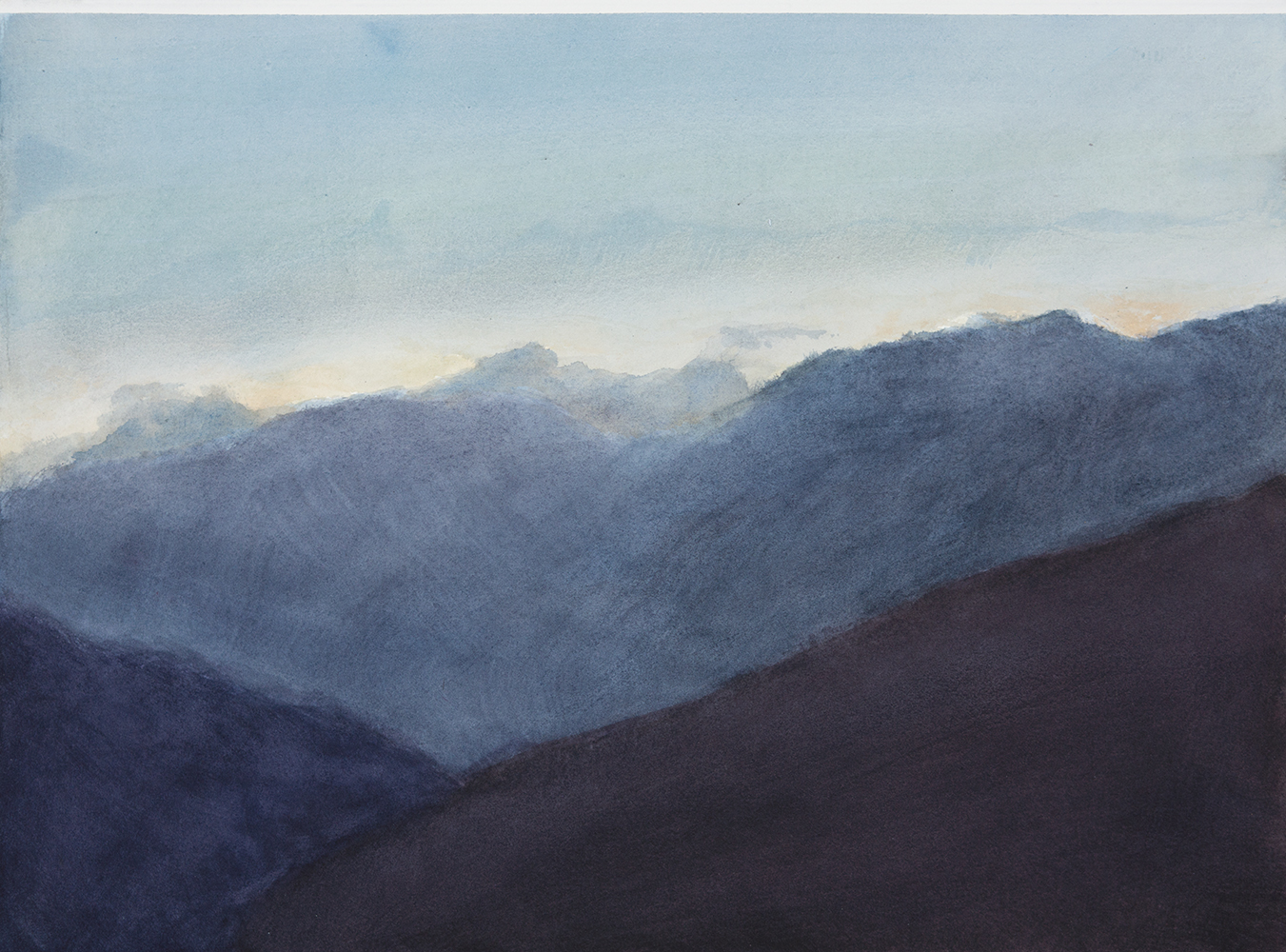 Vallon de Mercuel (II)aquarelle sur papier28 x 38 cm, 2023