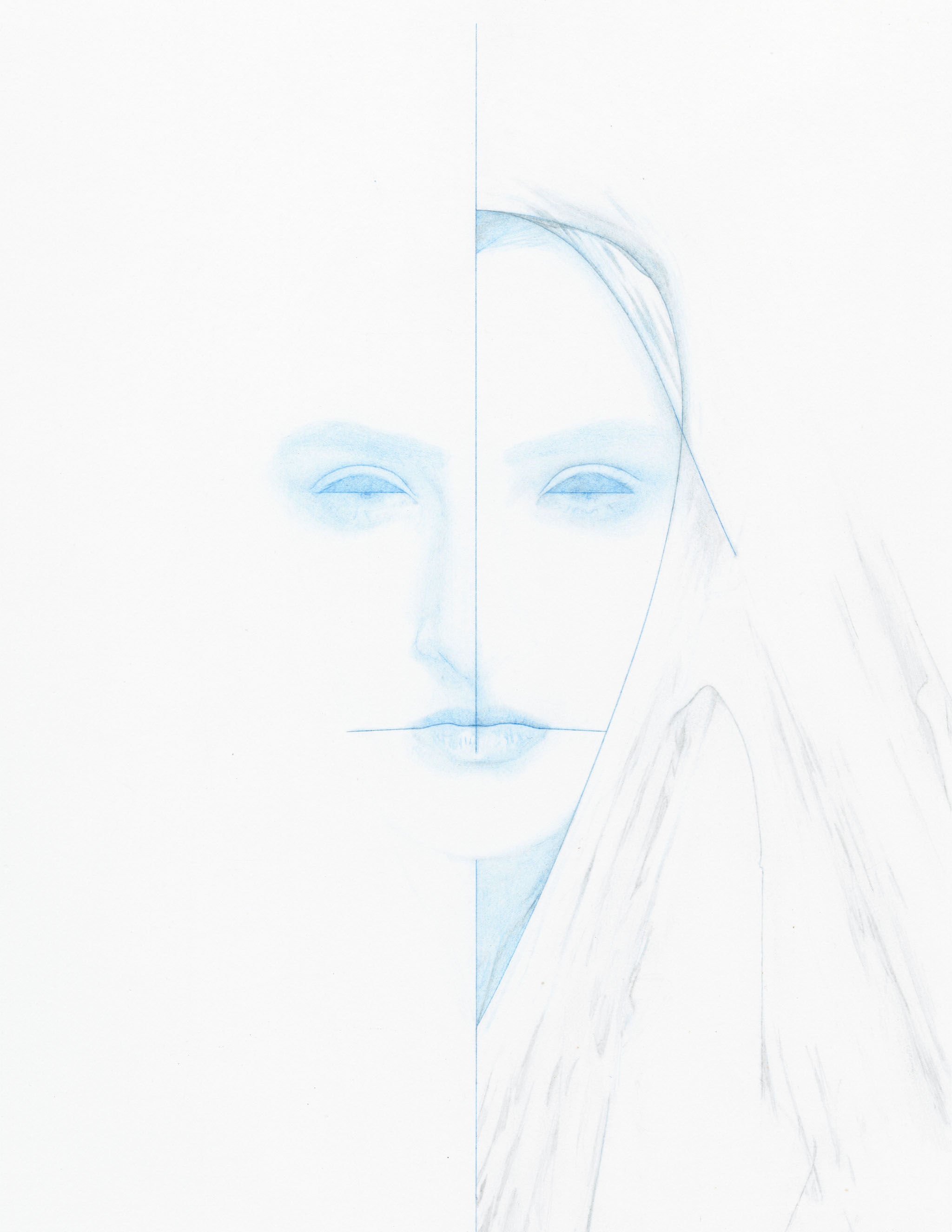 thedoppelganger (6) 11x8.5 colored pencil and graphite on paper 2015
