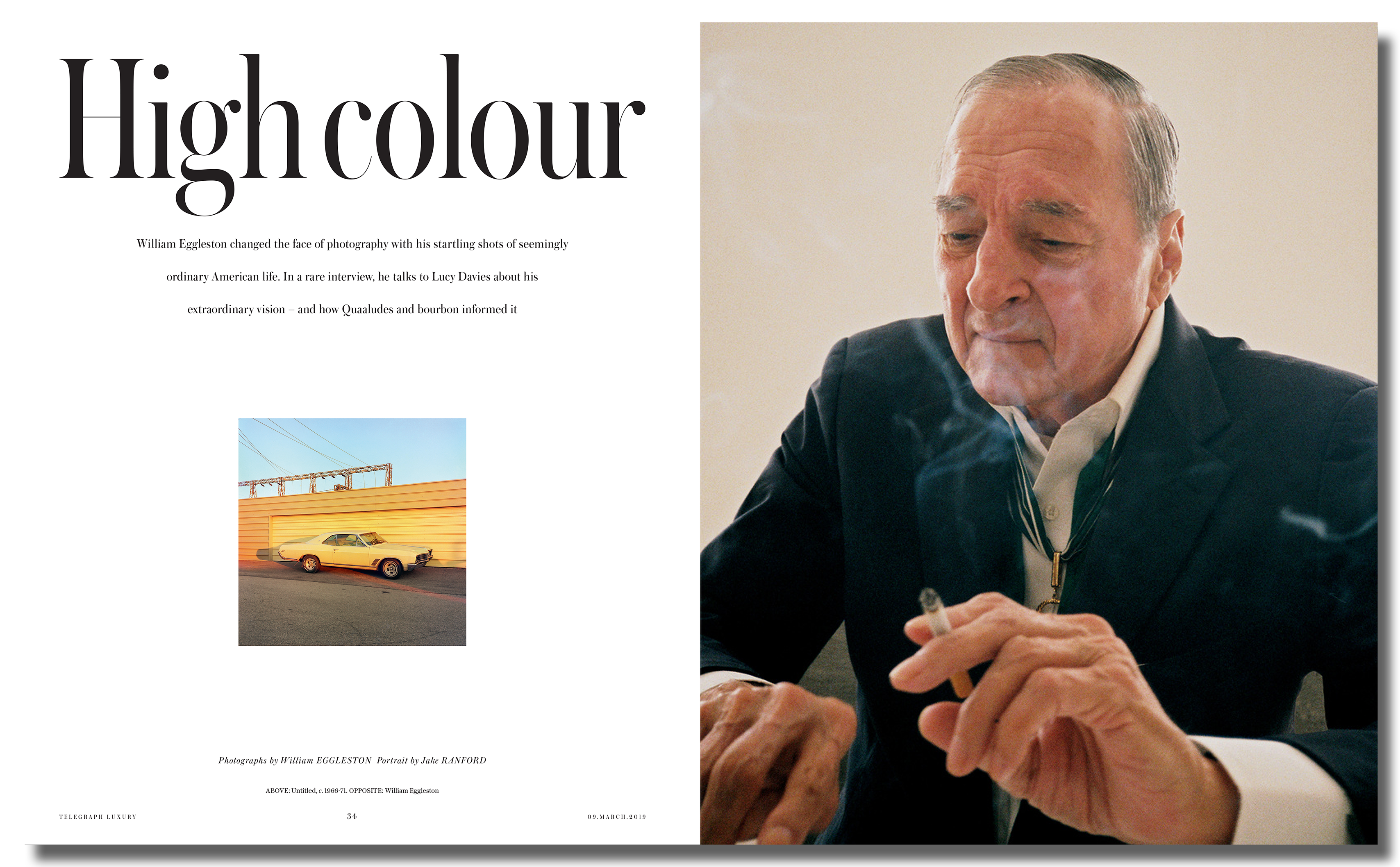 High Colour, William Eggleston, Telegraph Luxury, 2019