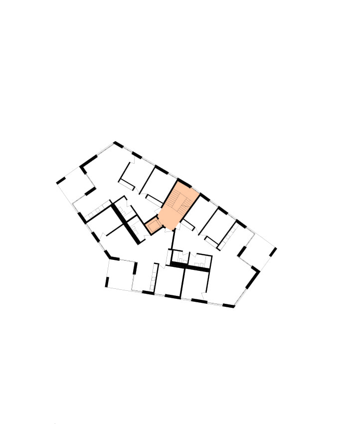 Am Katzenbach IV Residential Development / 2015 / Edelaar Mosayebi Inderbitzin / Zurich, Switzerland / 6 storeys