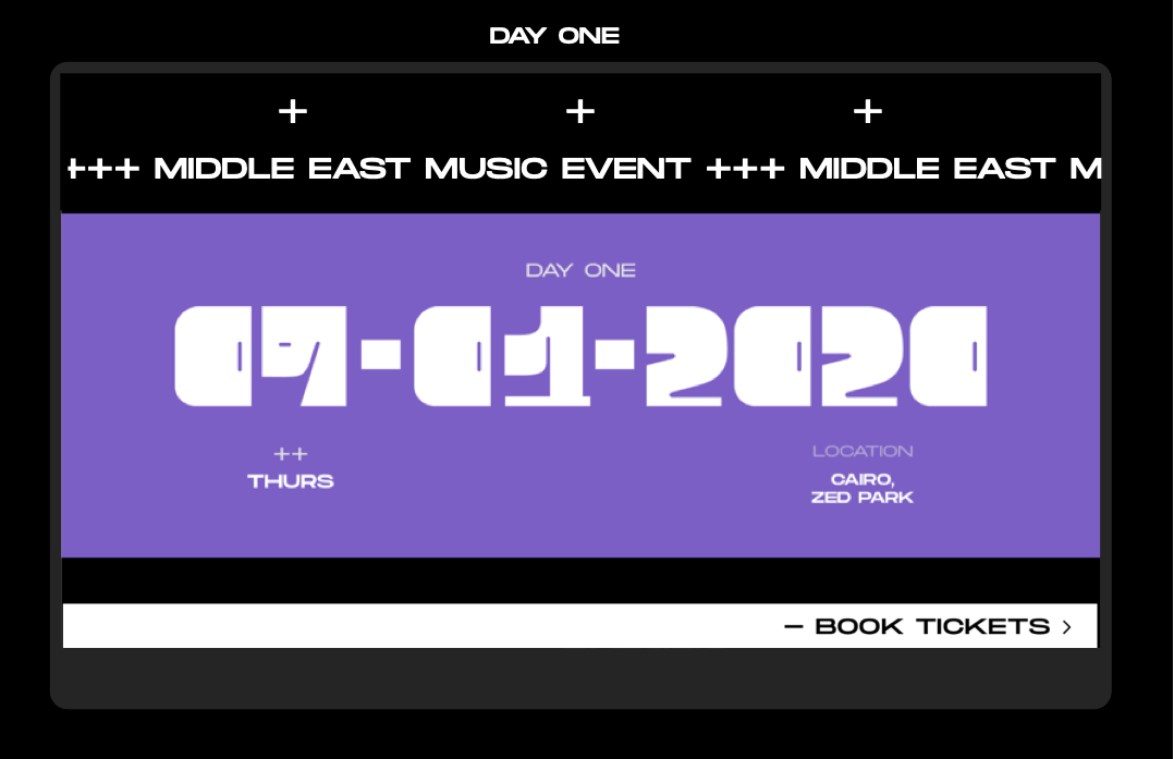 Day One (Desktop view)