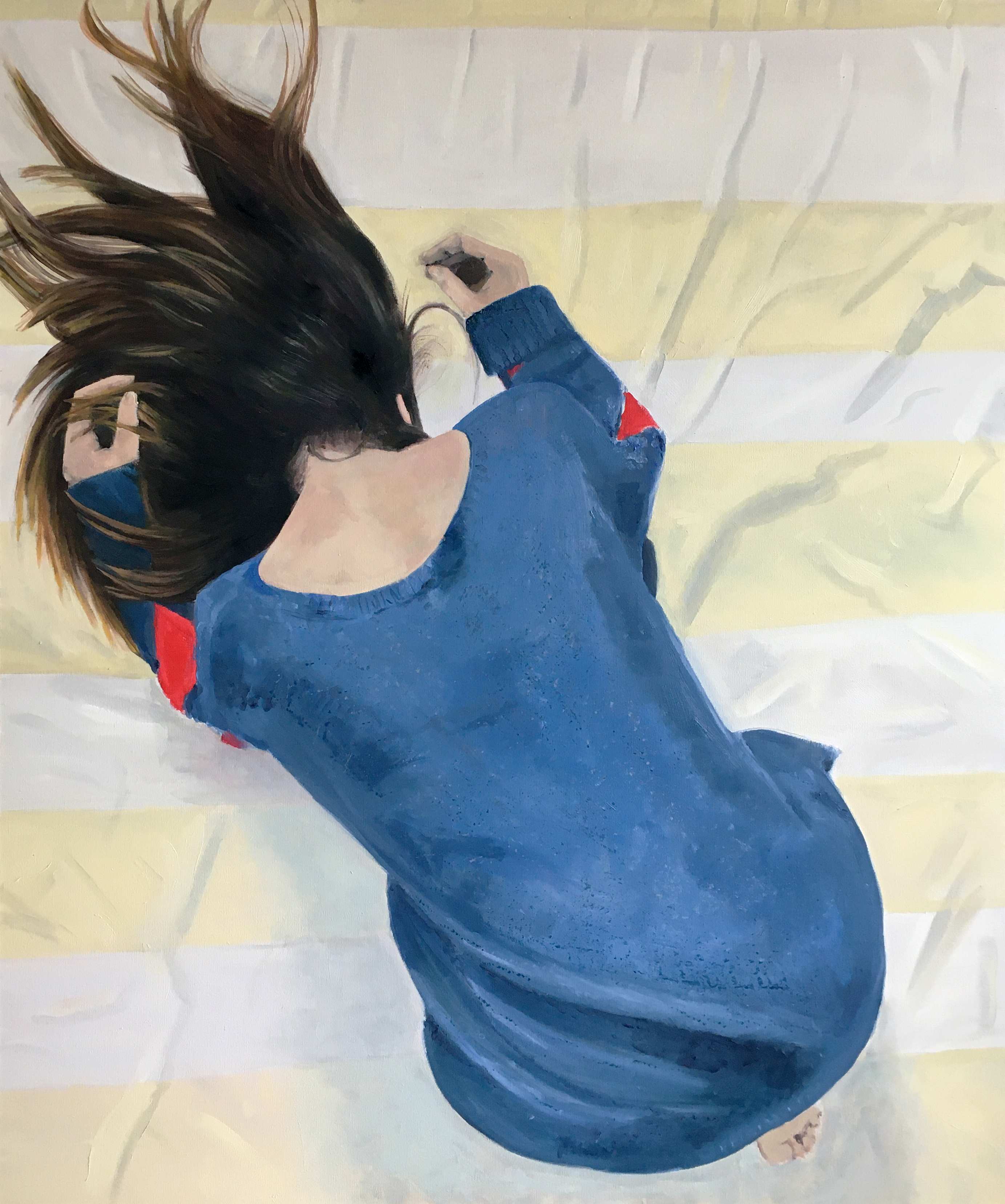 Cólica - 120 cm x 100 cm - óleo sobre painel