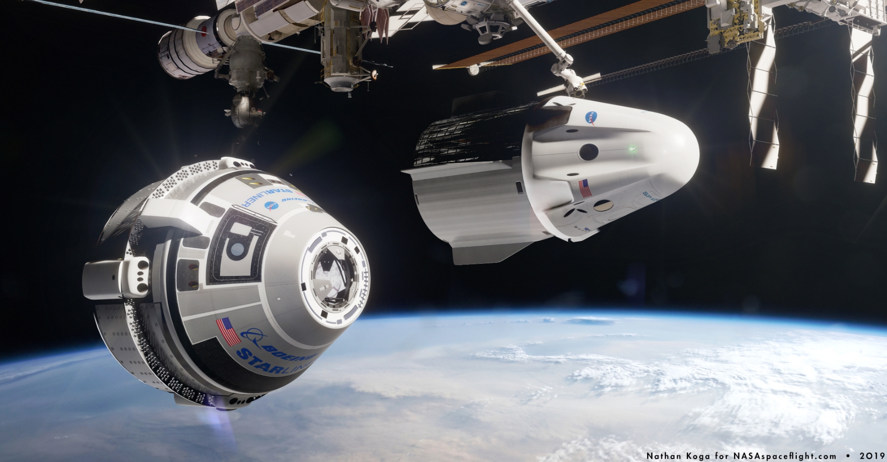 ISS, Nathon Koge, 2019