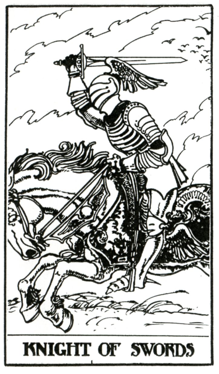 Карта таро knight of swords