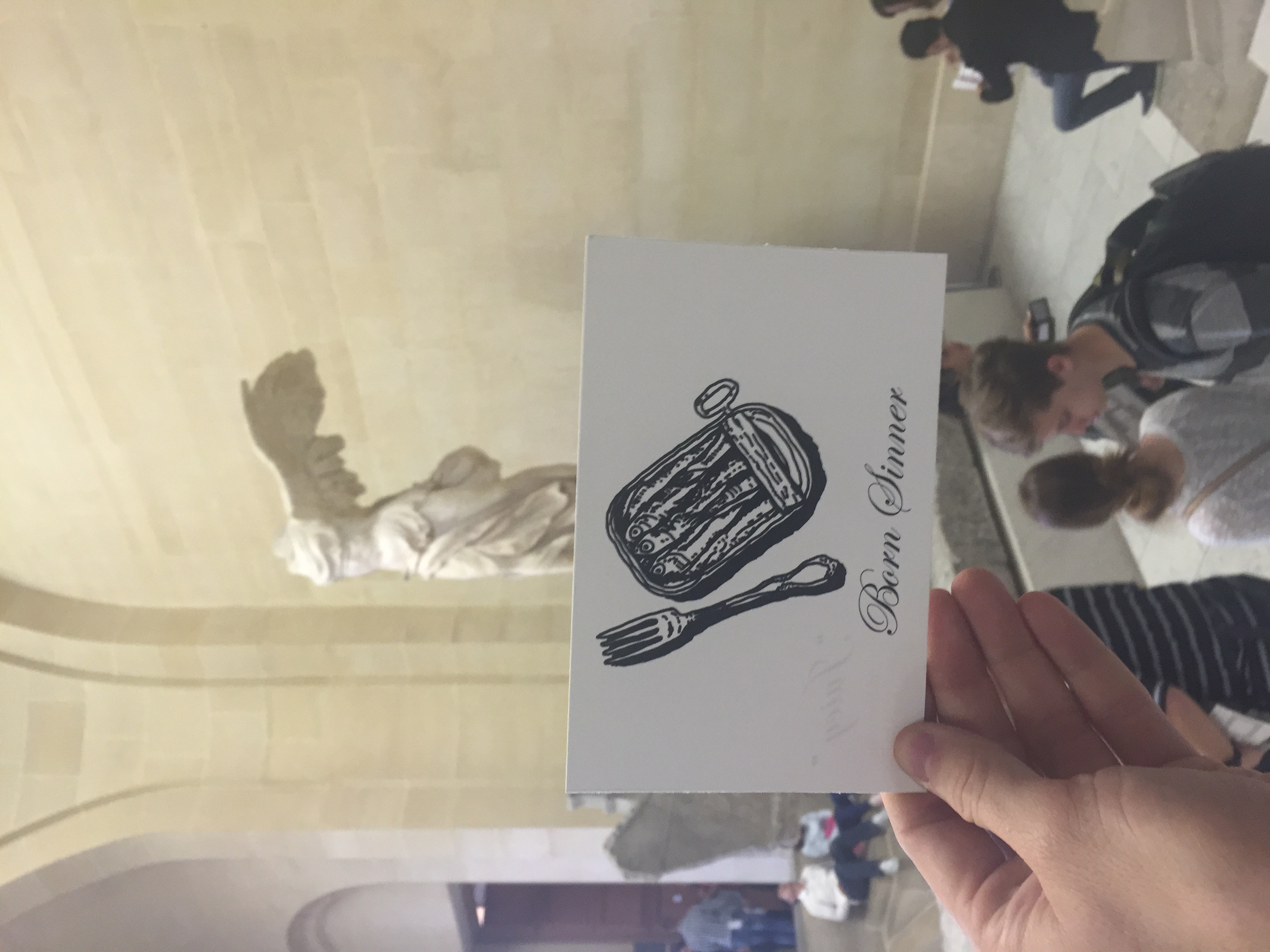 I left this card by the great Nike I the Louvre.