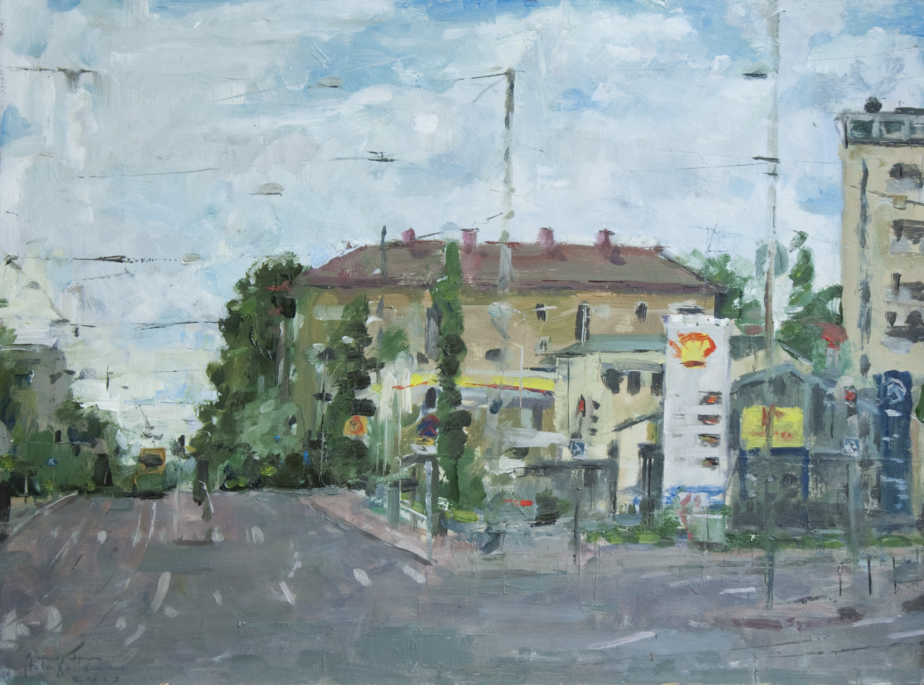 "Tukholmankatu", oil, 34x47cm, 2017, sold