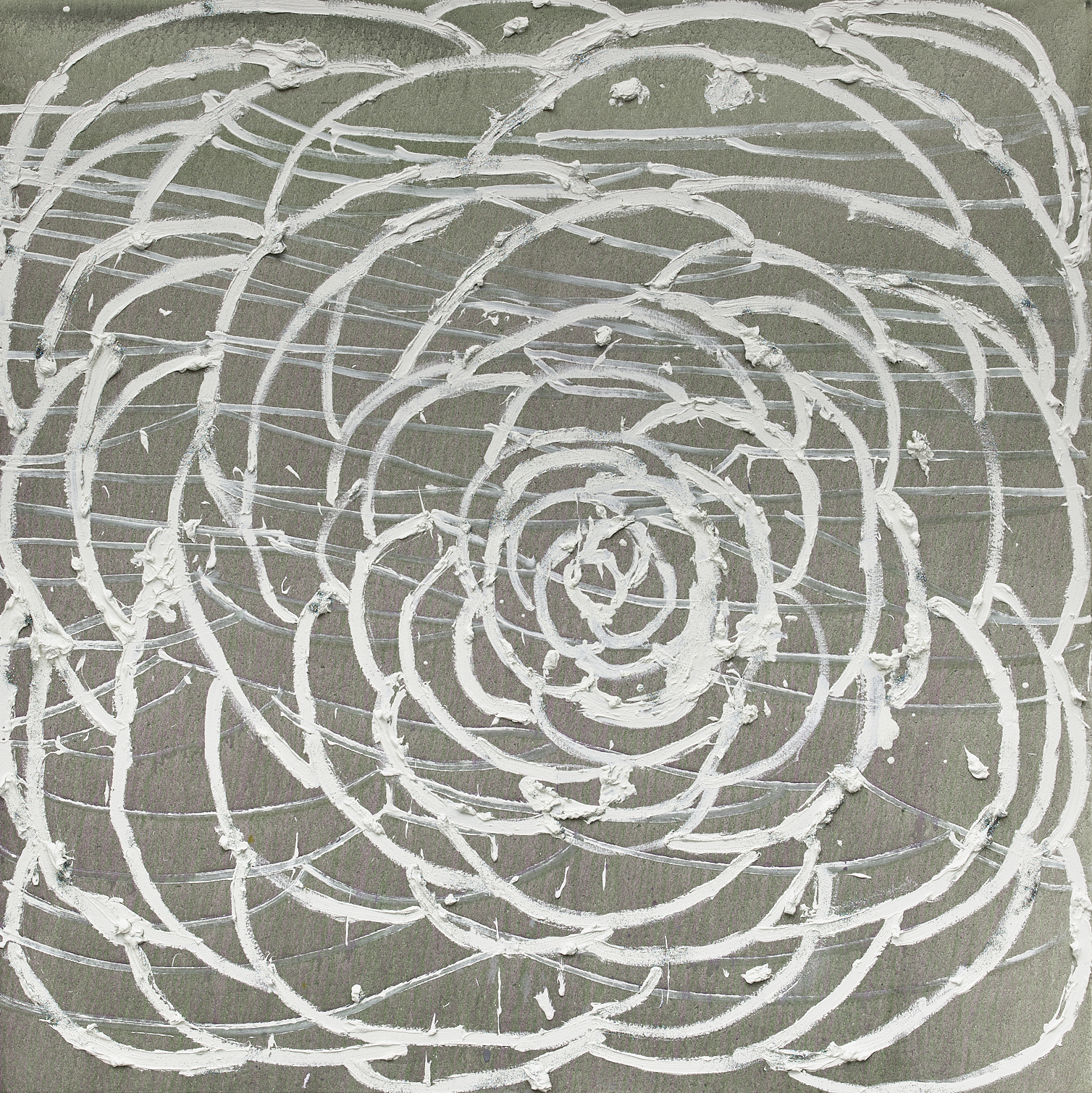 Howling #6, 2019, oil on canvas, 48 x 48 in