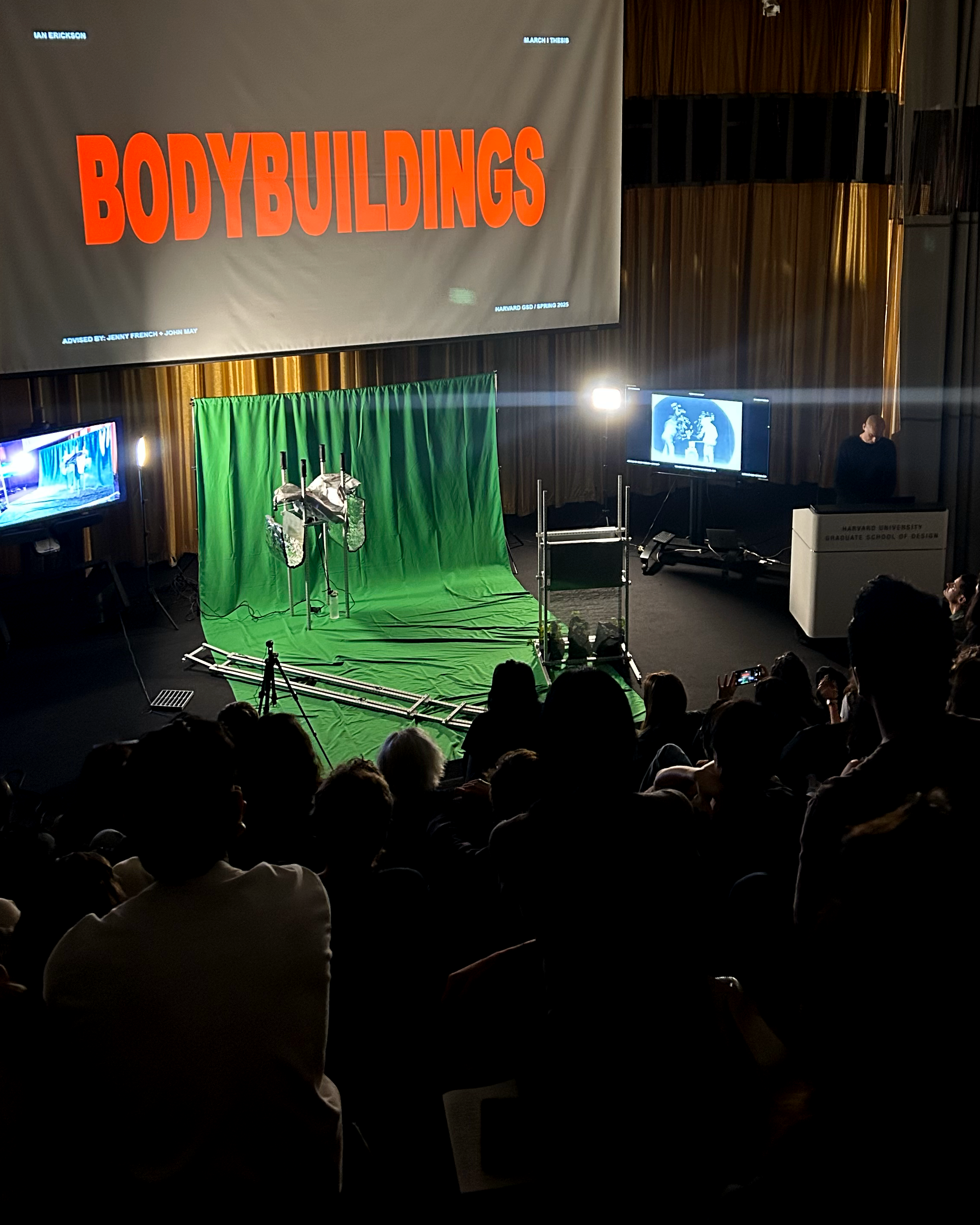 "Bodybuildings," M.Arch I Thesis, Harvard GSD, 2025. Advised by Jenny French, John May.