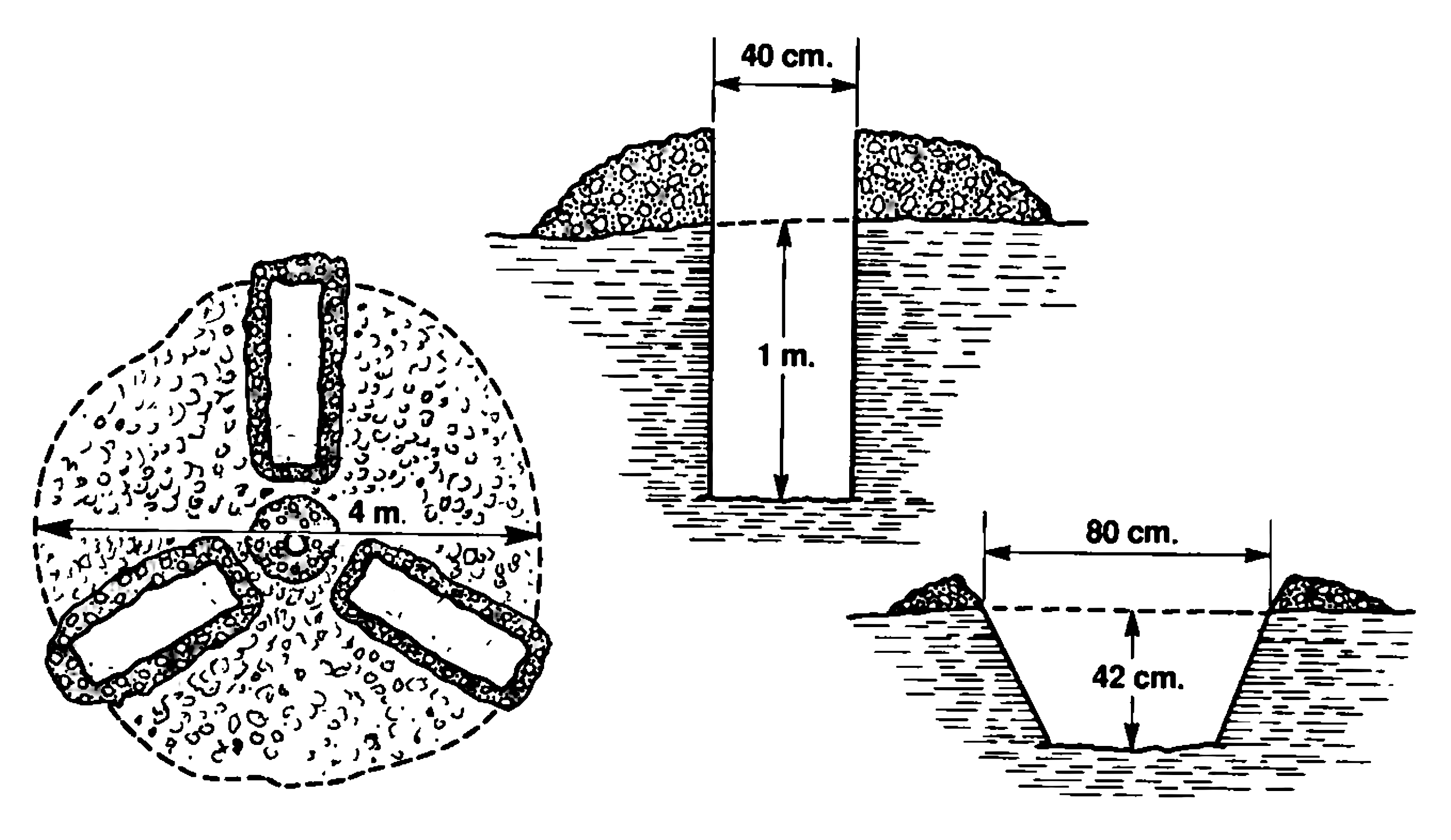 Diagram of traces left by a UFO observed by Cuban army reservist Isidro Puentes Ventura. The incident was investigated by Soviet military experts.