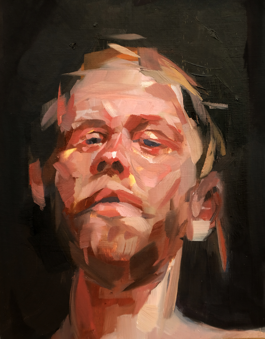 Reason to Run, Oil on Paper, 8 x 10 in