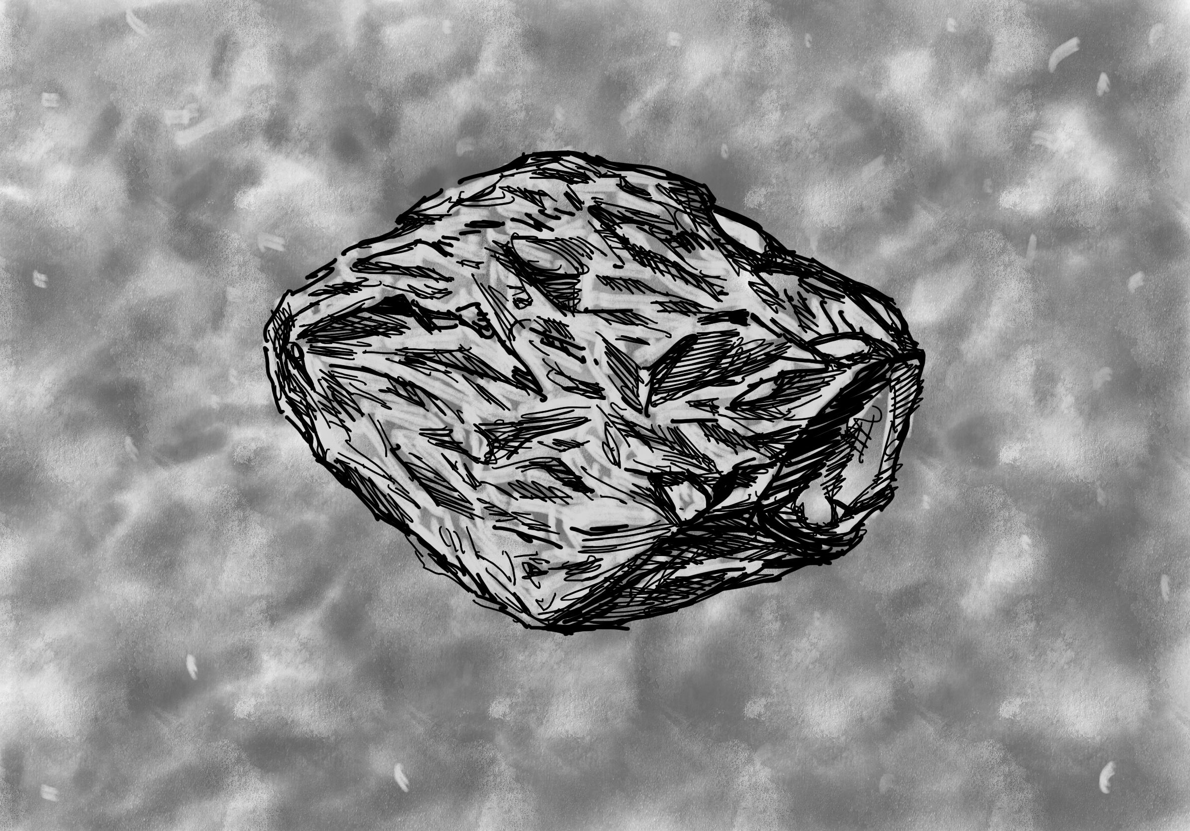 부유석 Floating stone_digital drawing_2022