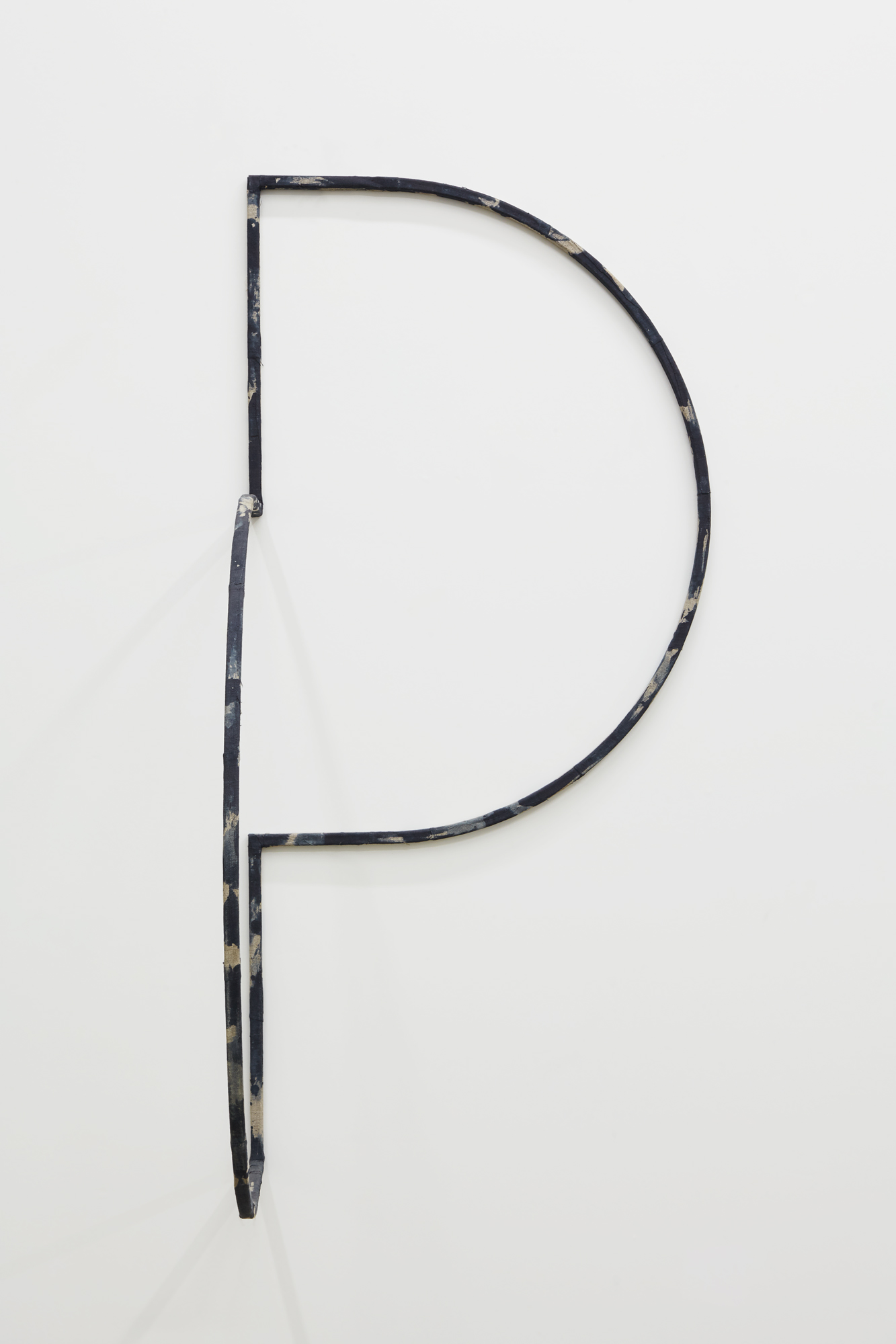 Signs for a Pragmatic Utopia 1, 2014Steel wrapped with linen, acrylic paint44.5" x 20.75" x 34.75