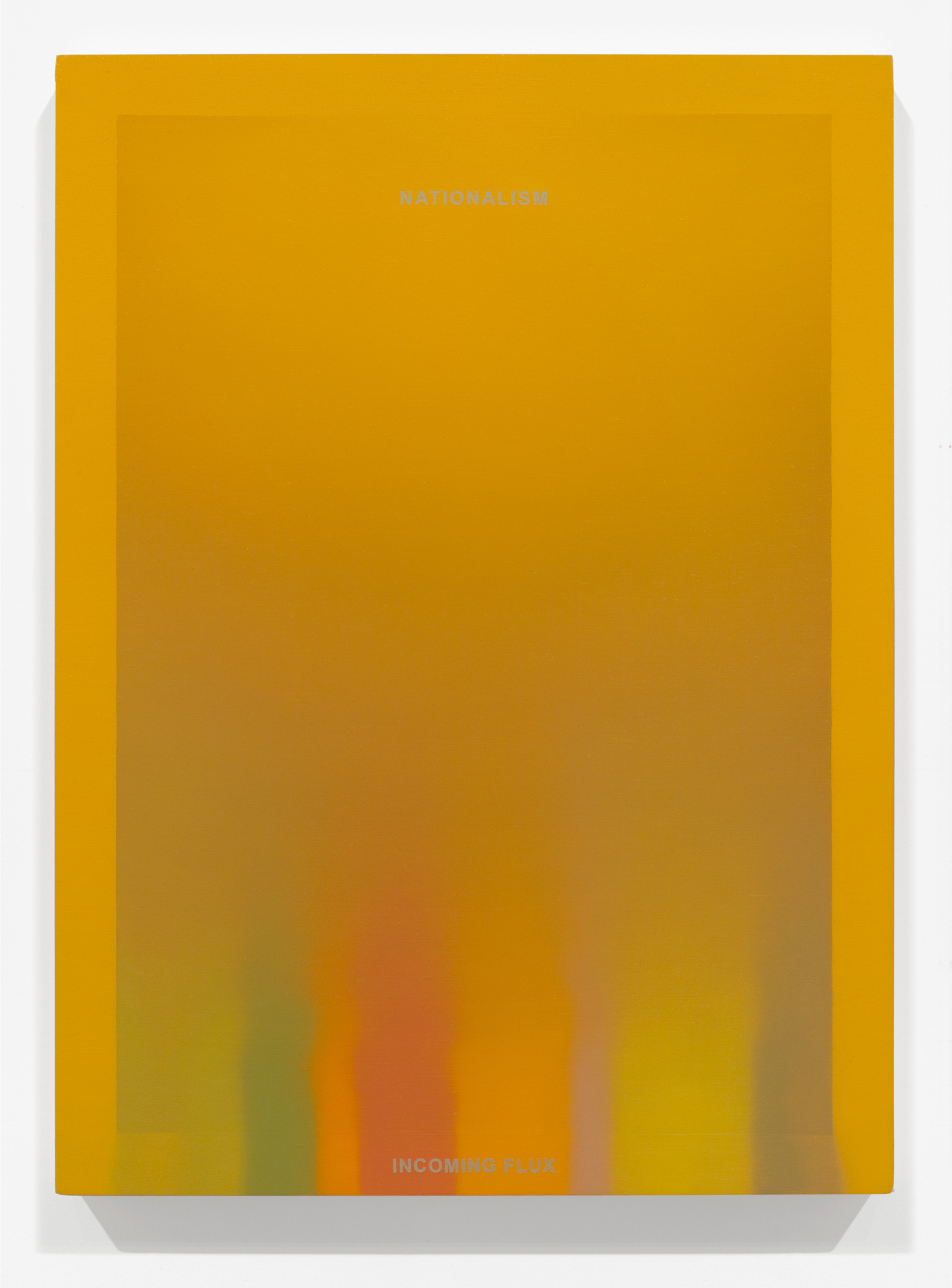 Incoming Flux. 2013. Oil and acrylic on wood panel, 22" x 16" (56 x 41 cm)