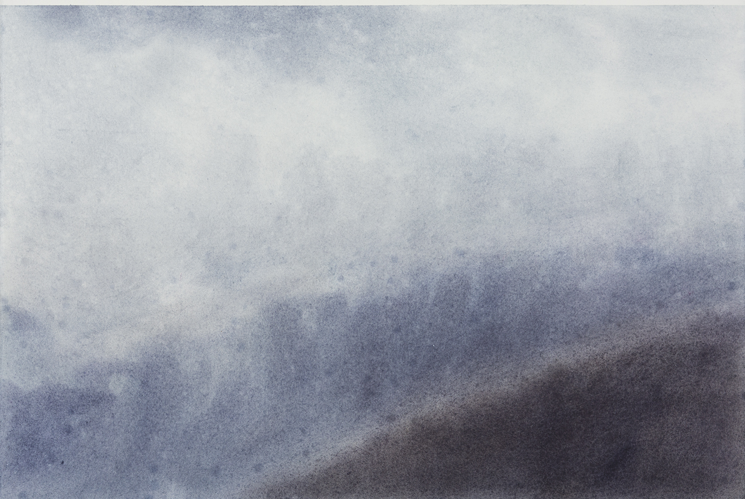 Pluie, brume, couchant (I)aquarelle sur papier38 x 56 cm, 2024