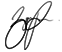 Handwritten signature from Zoe Pearson in black.