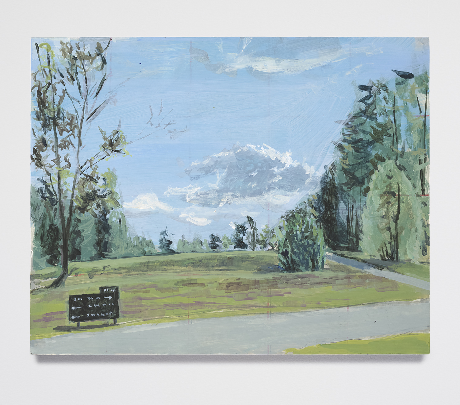  Boat House View Study; Acrylic paint on Panel; 8x10 inches