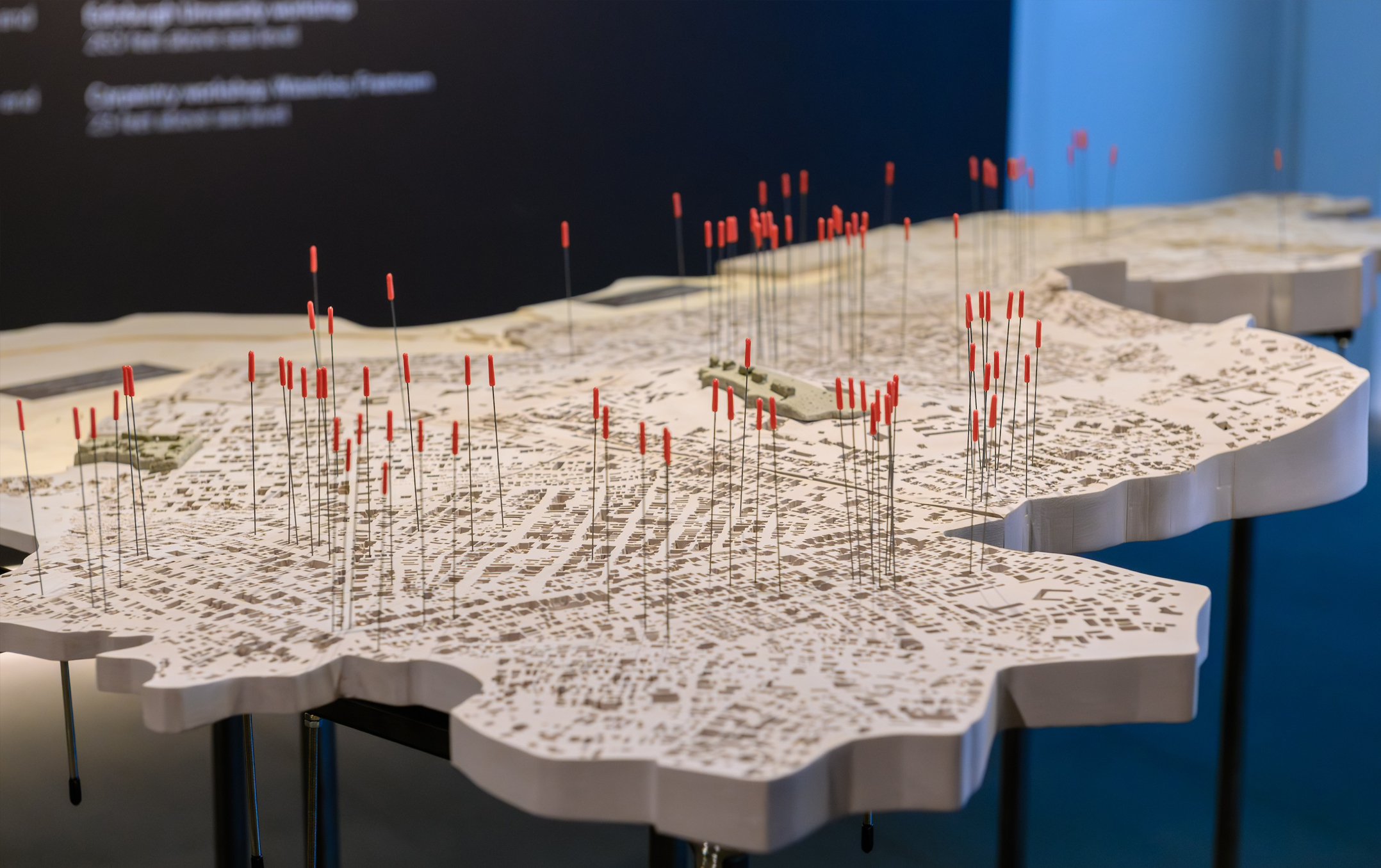 Detail of Downtown Freetown with Mosquito breeding locations&copy;The Royal Institute of British Architects/Pete Carr