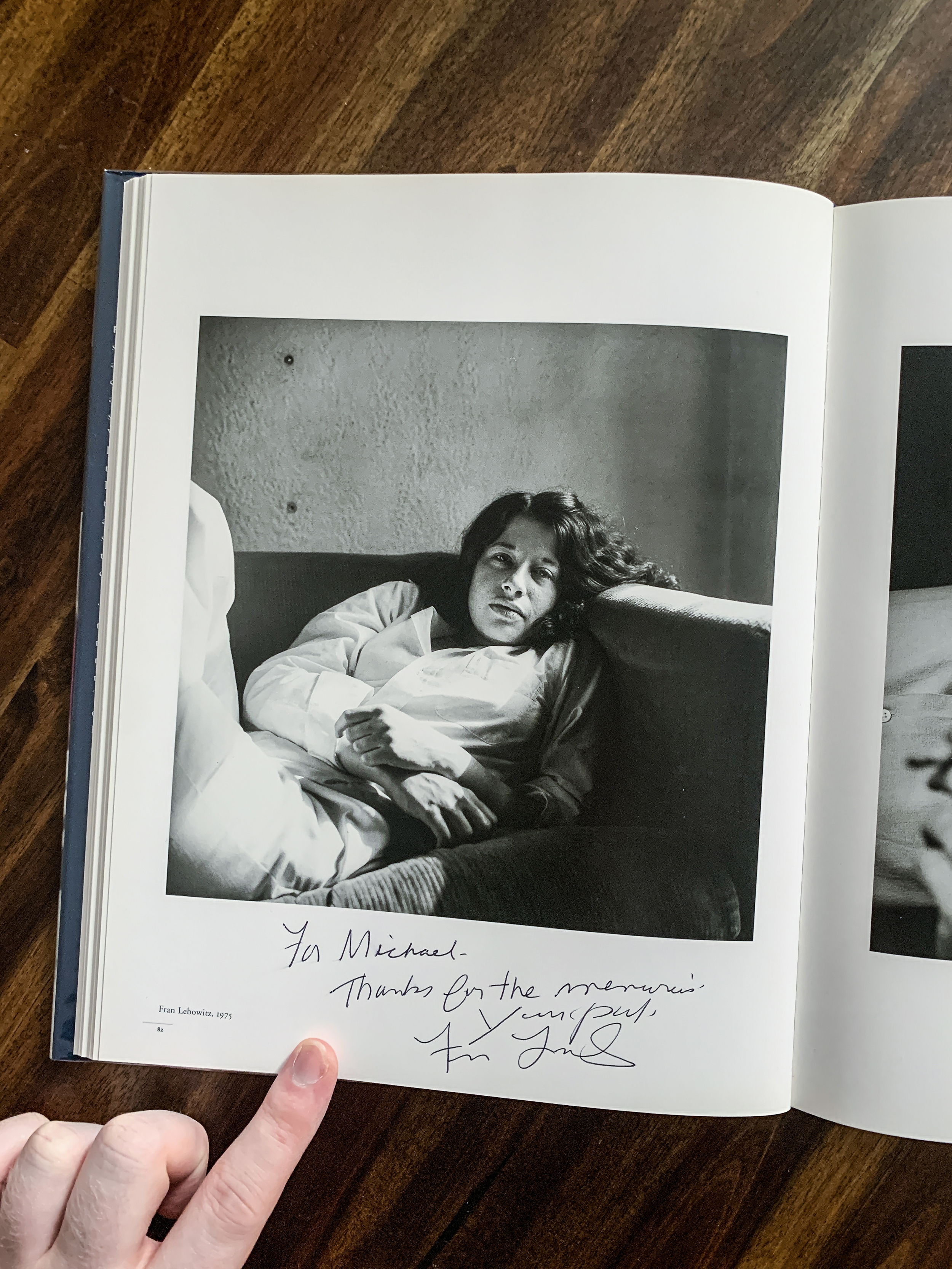 Peter Hujar: A Retrospective Book Signed by Fran Lebowitz