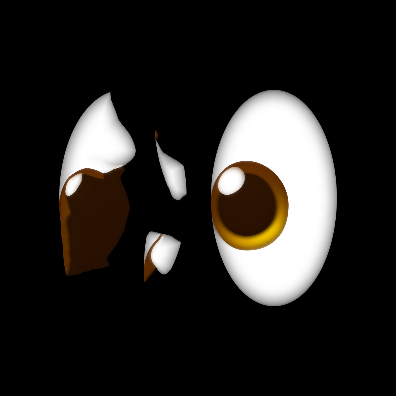 Emoji 1/7 (Eyes), 2024, inkjet print, 50 × 50 cm