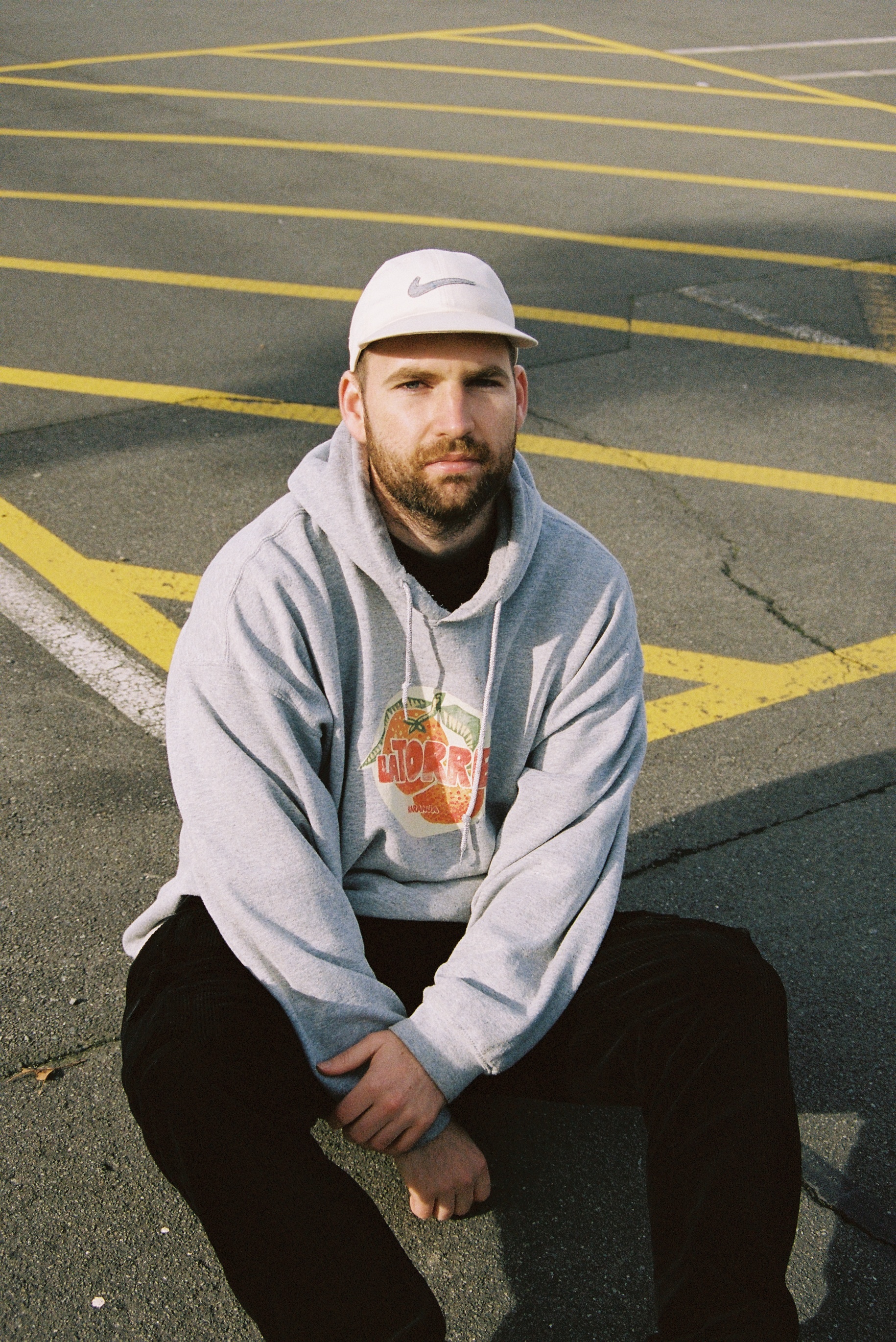 Sam Dunlay/And$um in Ōtautahi, photographed by Ella Waswo on 35mm film