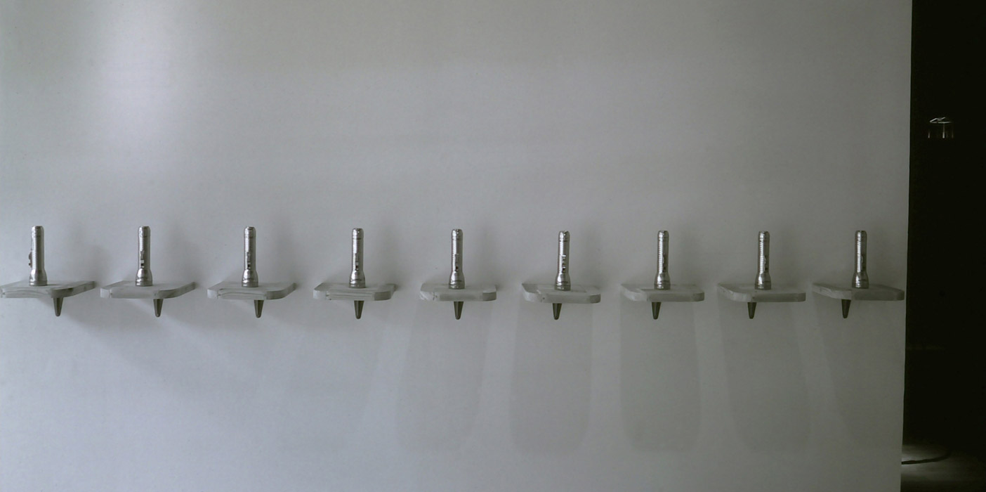 untitled (installation view), glass, wire