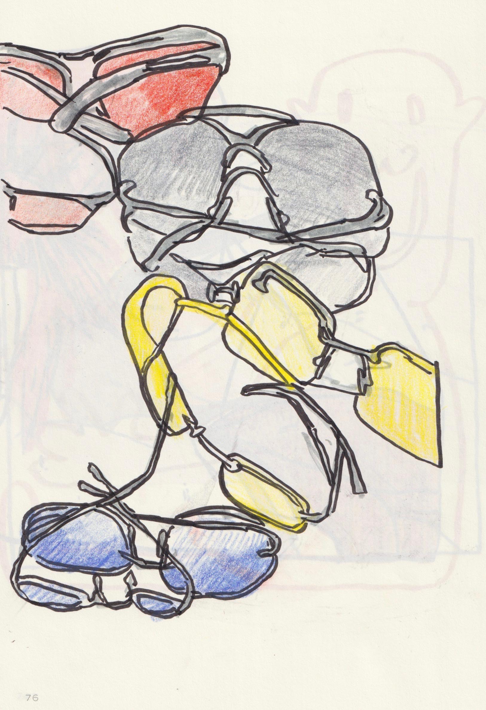 Untitled 102, 14.5x21cm, mixed media