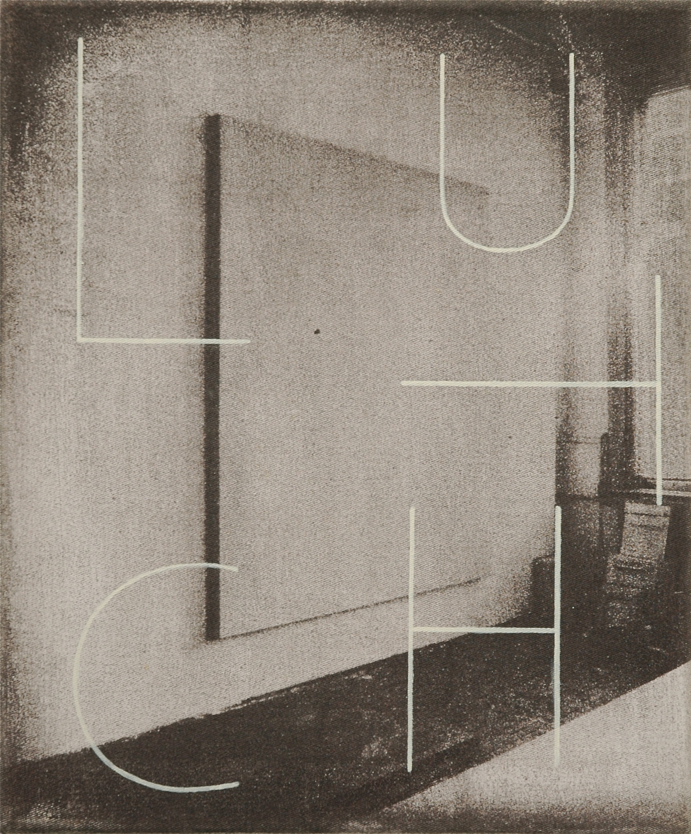 Untitled 1998, kallitype and acrylic on canvas, 30 x 25 cm