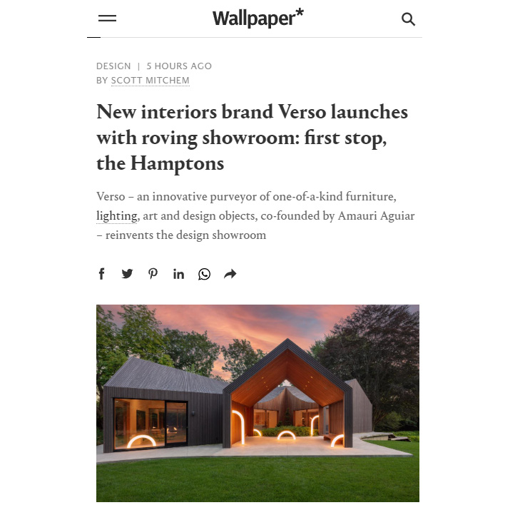 Young Projects' Six Square House featured in Wallpaper as host to Verso's Inaugural show
