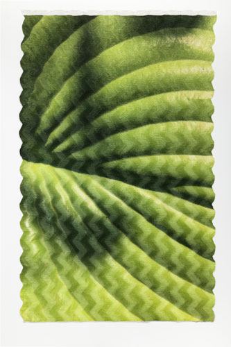 Alice Channer Soft Sediment Deformation, Photosynthesising Body (H o r i z o n t a l Empress Wu) 2020 Photo: Lucy Dawkins