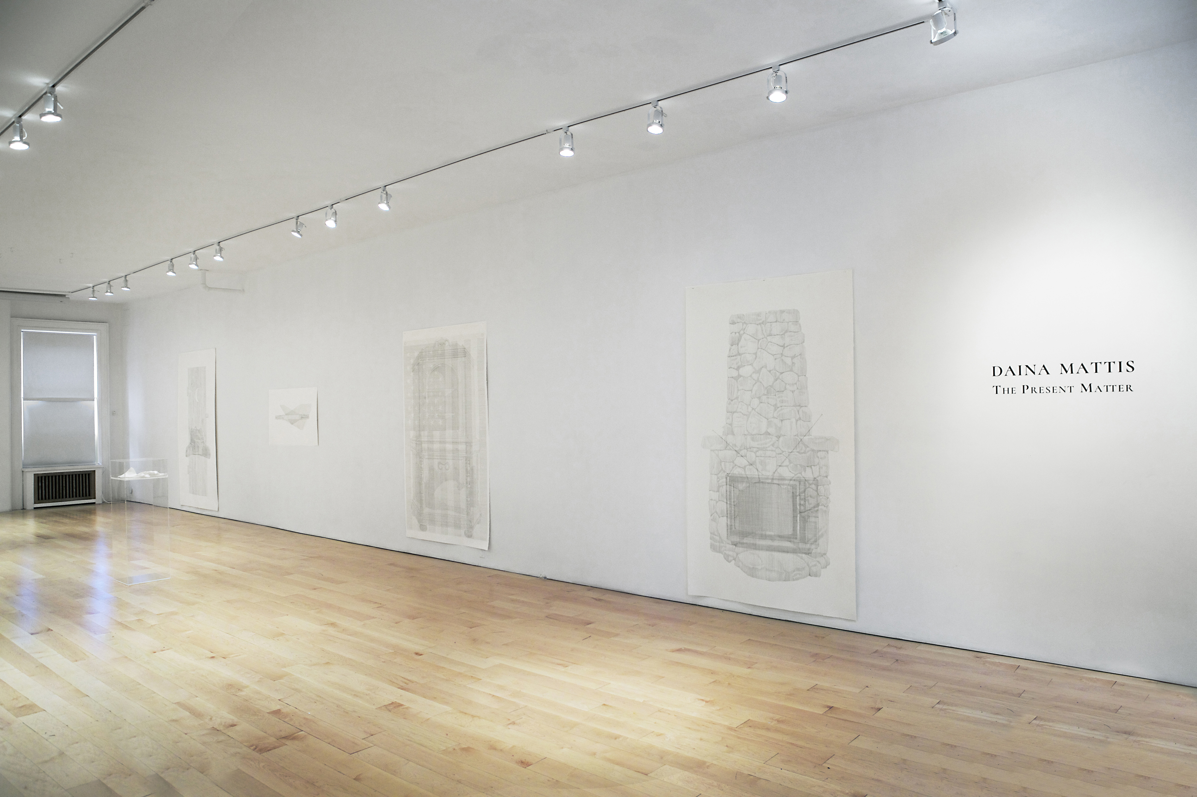 The Present Matter installation at sla307, New York, NY