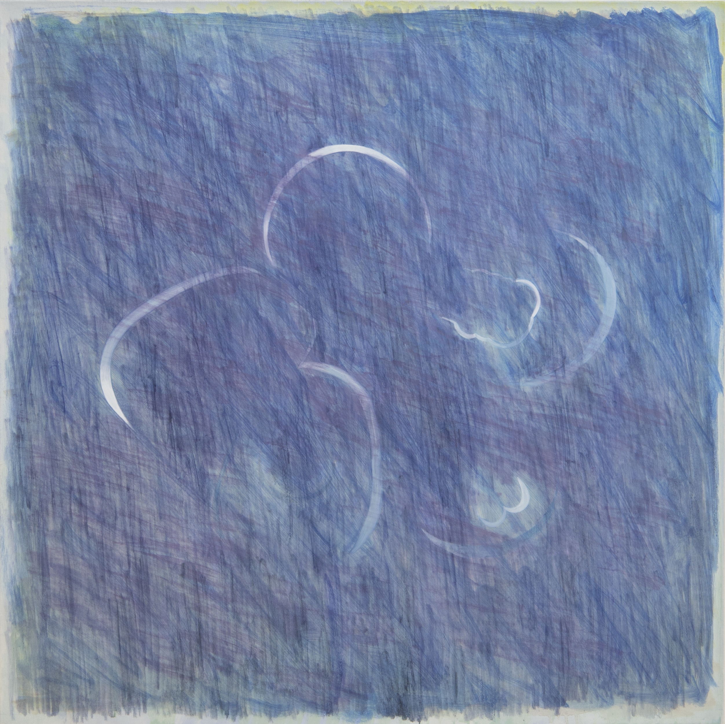 Floating I, 2019-2020, oil on canvas, 92x92cm