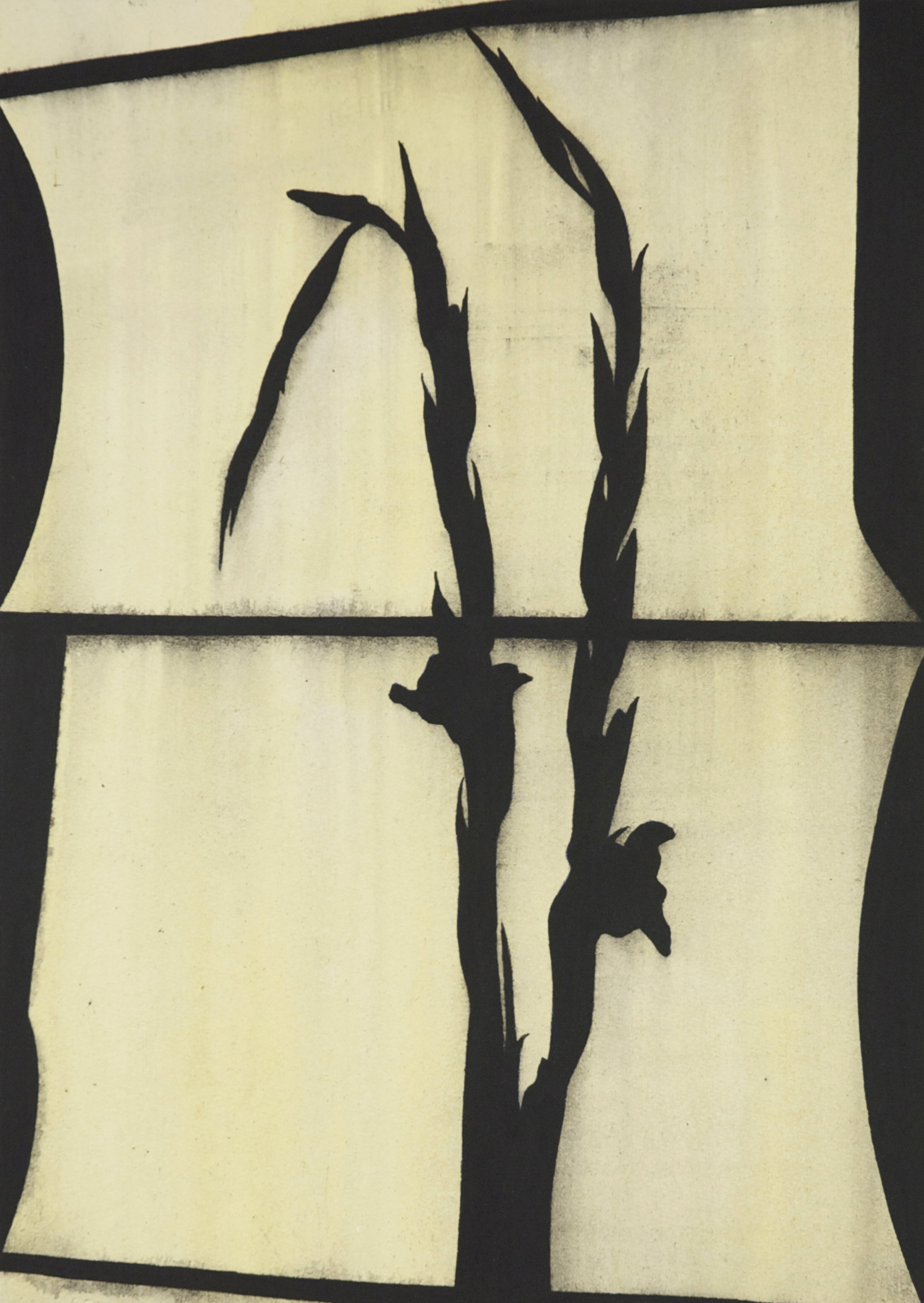 Untitled 2015, acrylic on paper/aluminium, 29.5 x 21 cm, private collection