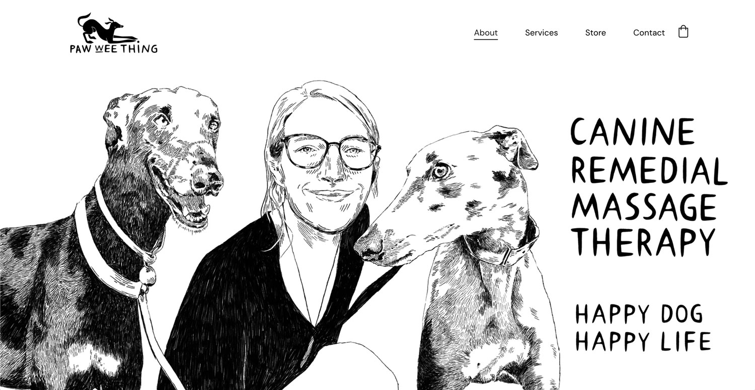 Landing Page Illustration, logo design and website design