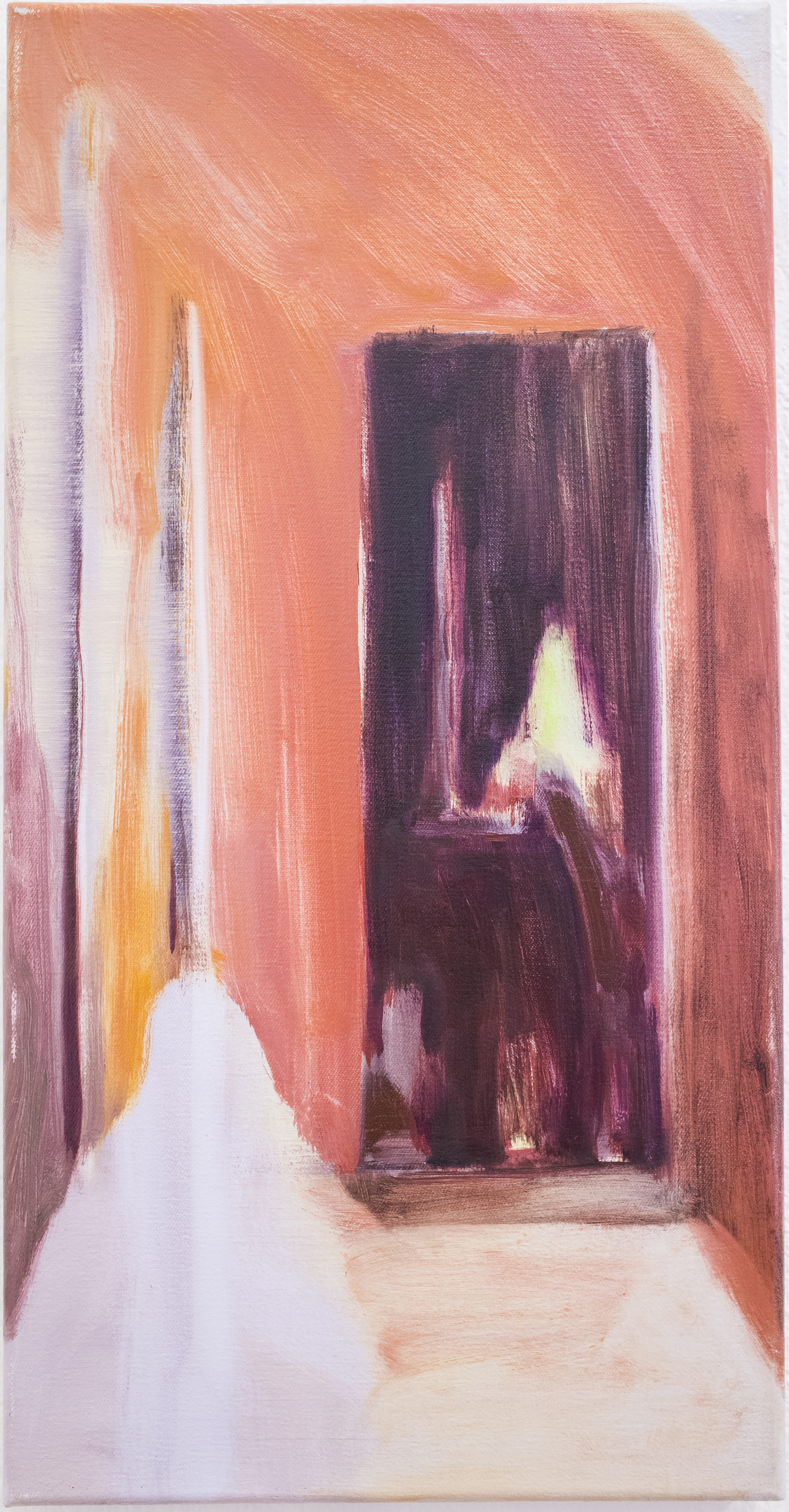 Study for bars (Mirror), 26x19cm, oil on canvas