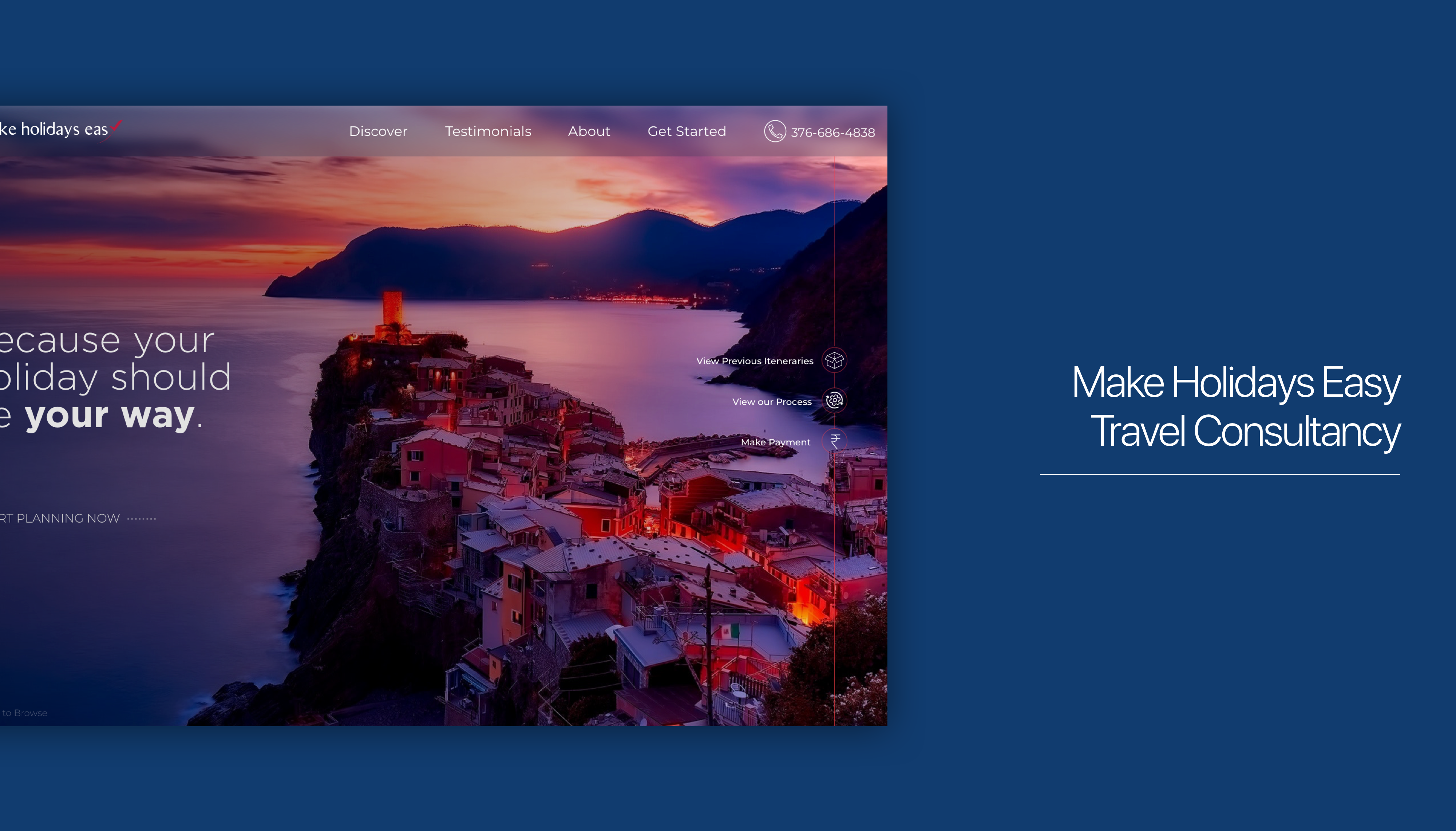 Travel Consultancy Website UI/UX