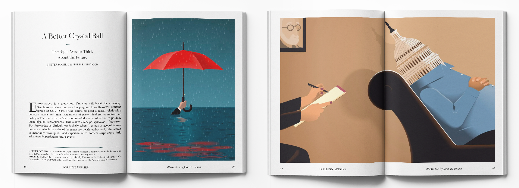 "A Better Crystal Ball" and "Heads in the Sand"