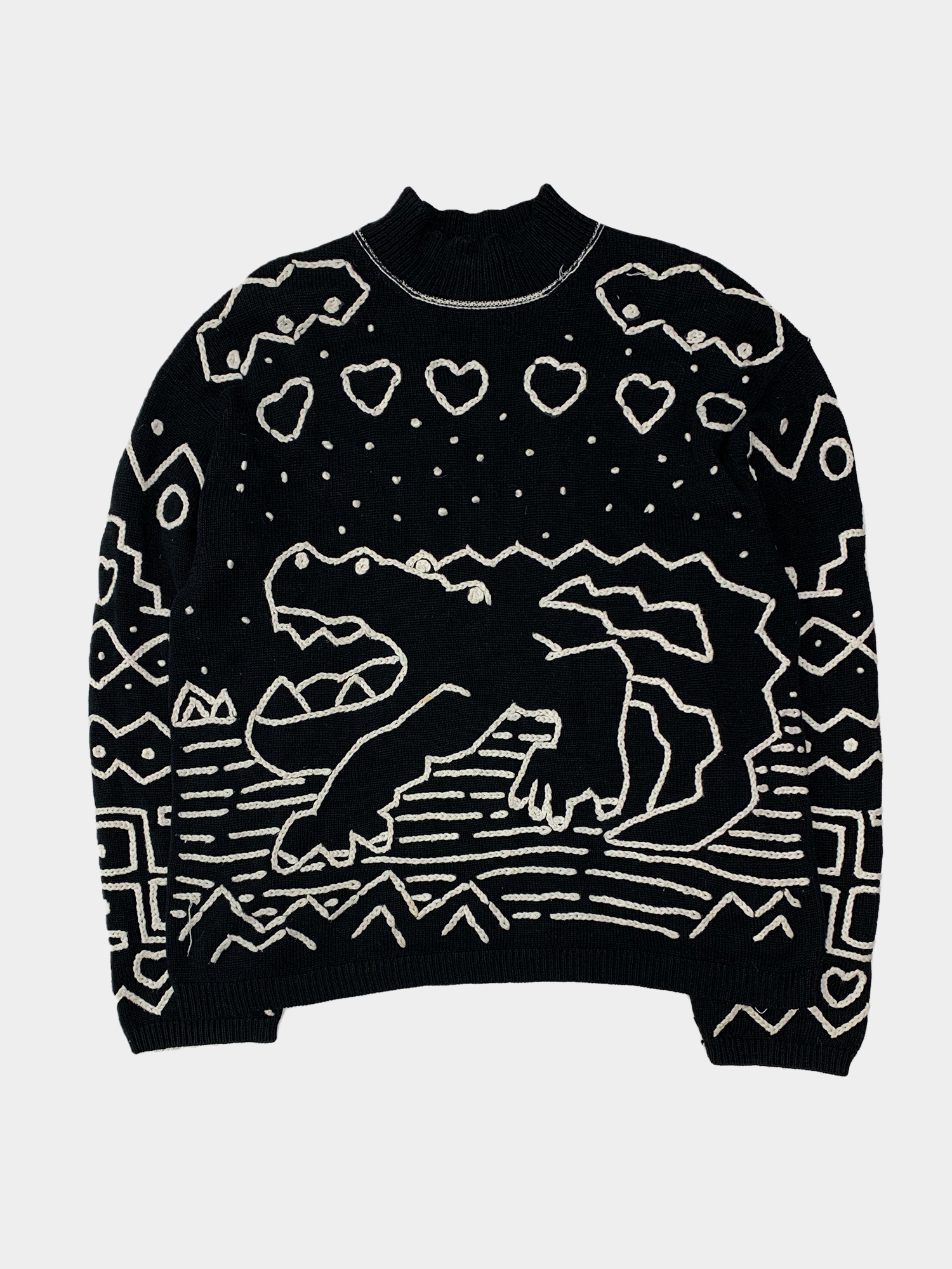 YOHJI YAMAMOTO Pour Homme Crocodile Sweater - ARCHIVED