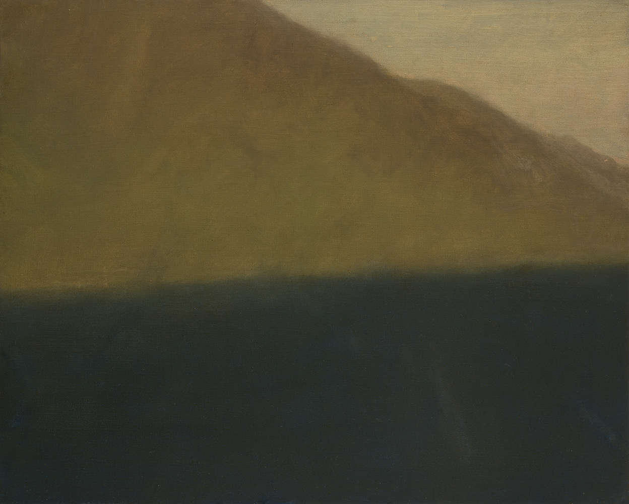 Versant, lumière, soirhuile sur toile65 x 81 cm, 2023