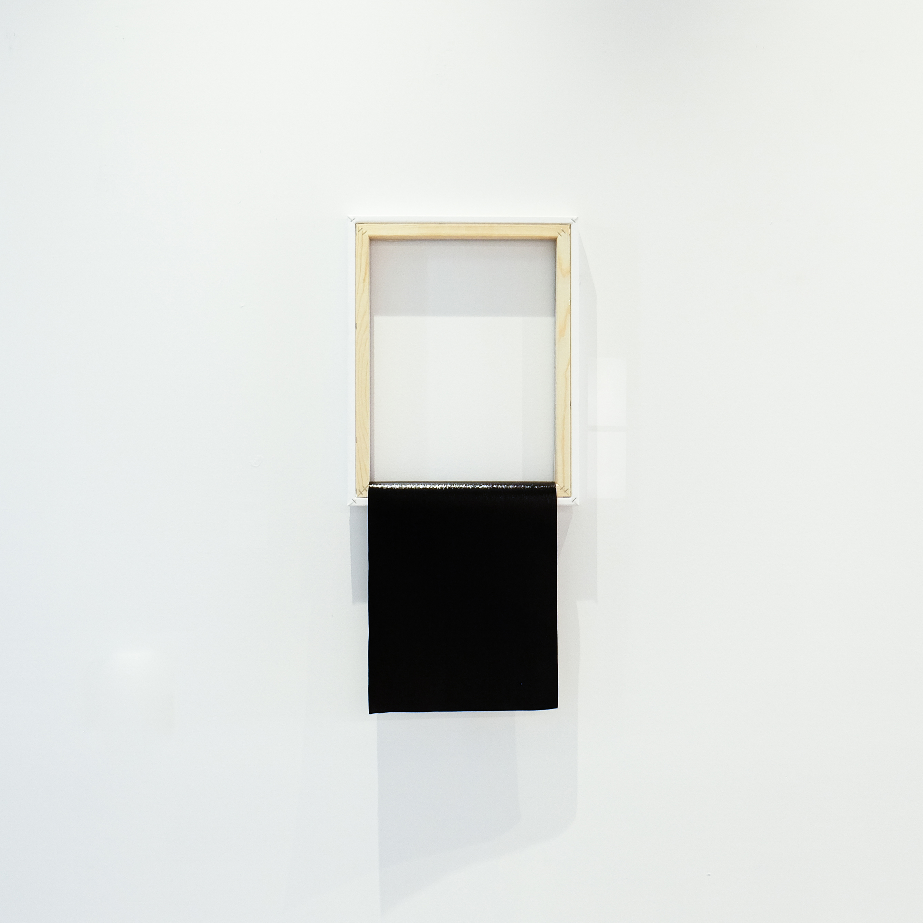 Exposed (Black), 2019, Acrylic on canvas, 34 x 16 in