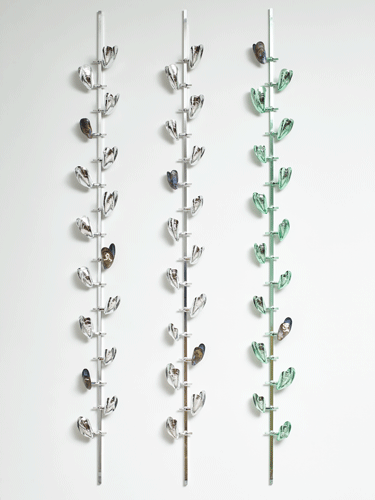Alice Channer Linear Bivalves 2018 Photo: Stephen White